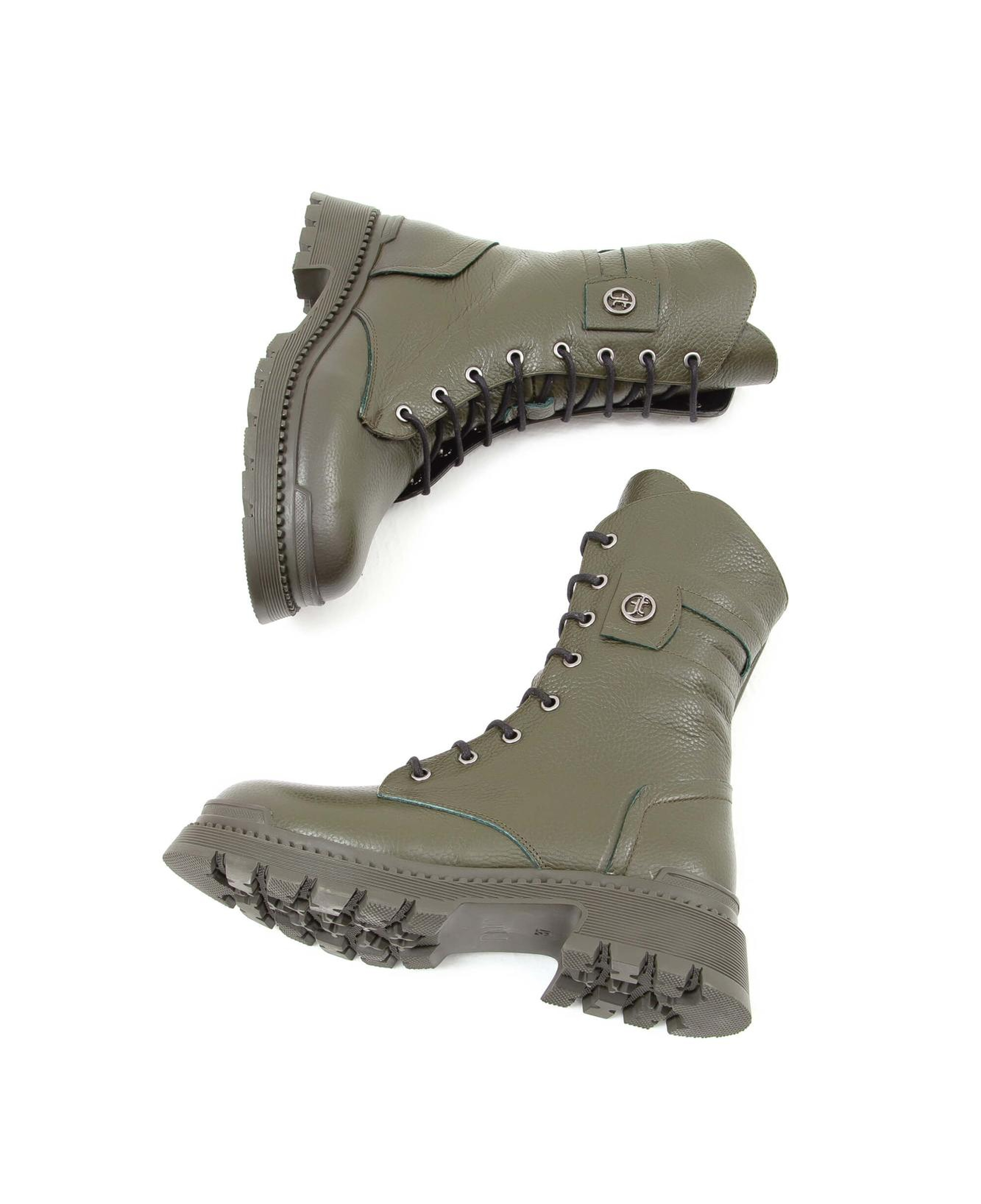 Tamer Tanca Kadın Hakiki Deri Yeşil Casual Bot