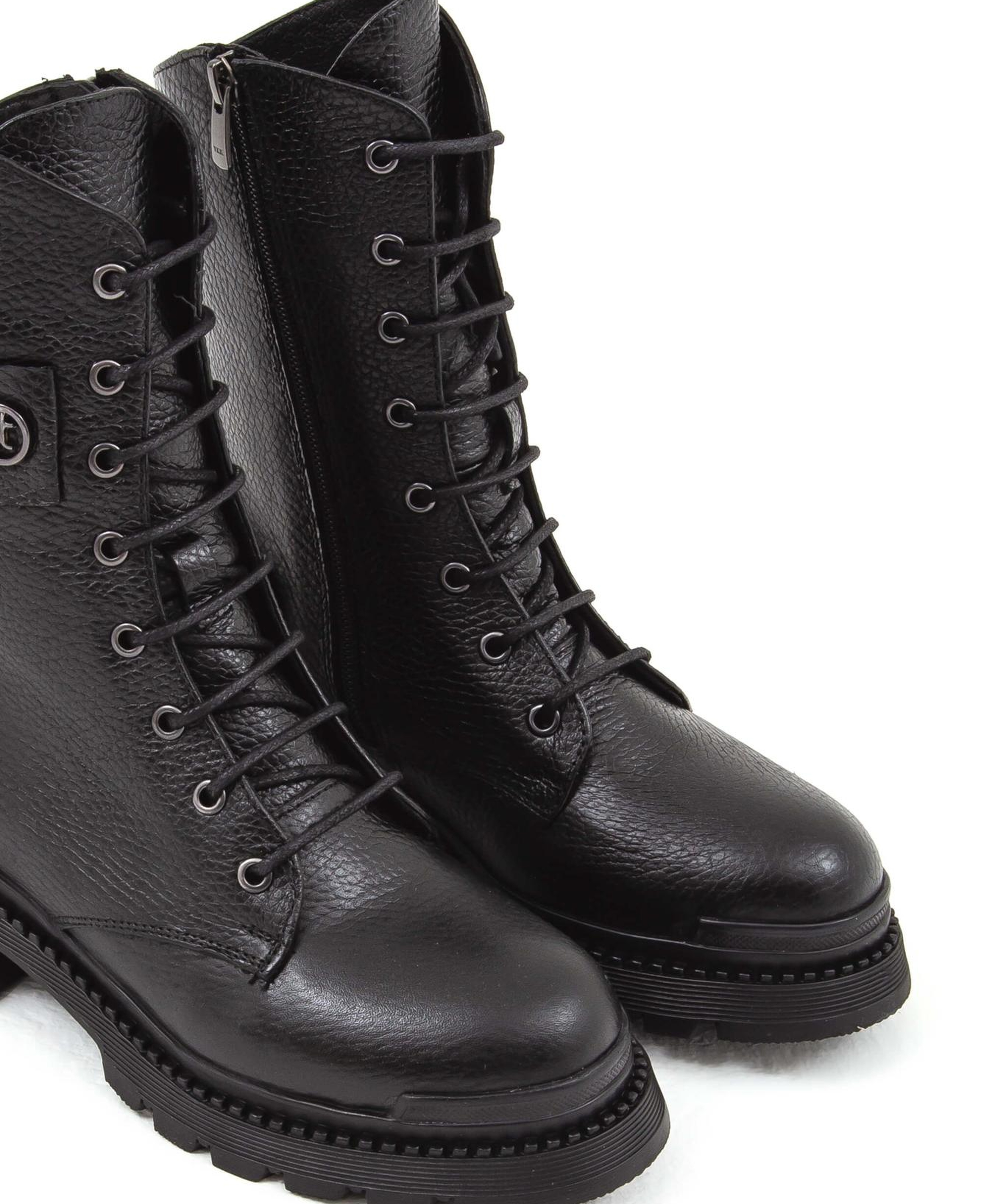 Tamer Tanca Kadın Hakiki Deri Siyah Floter Casual Bot