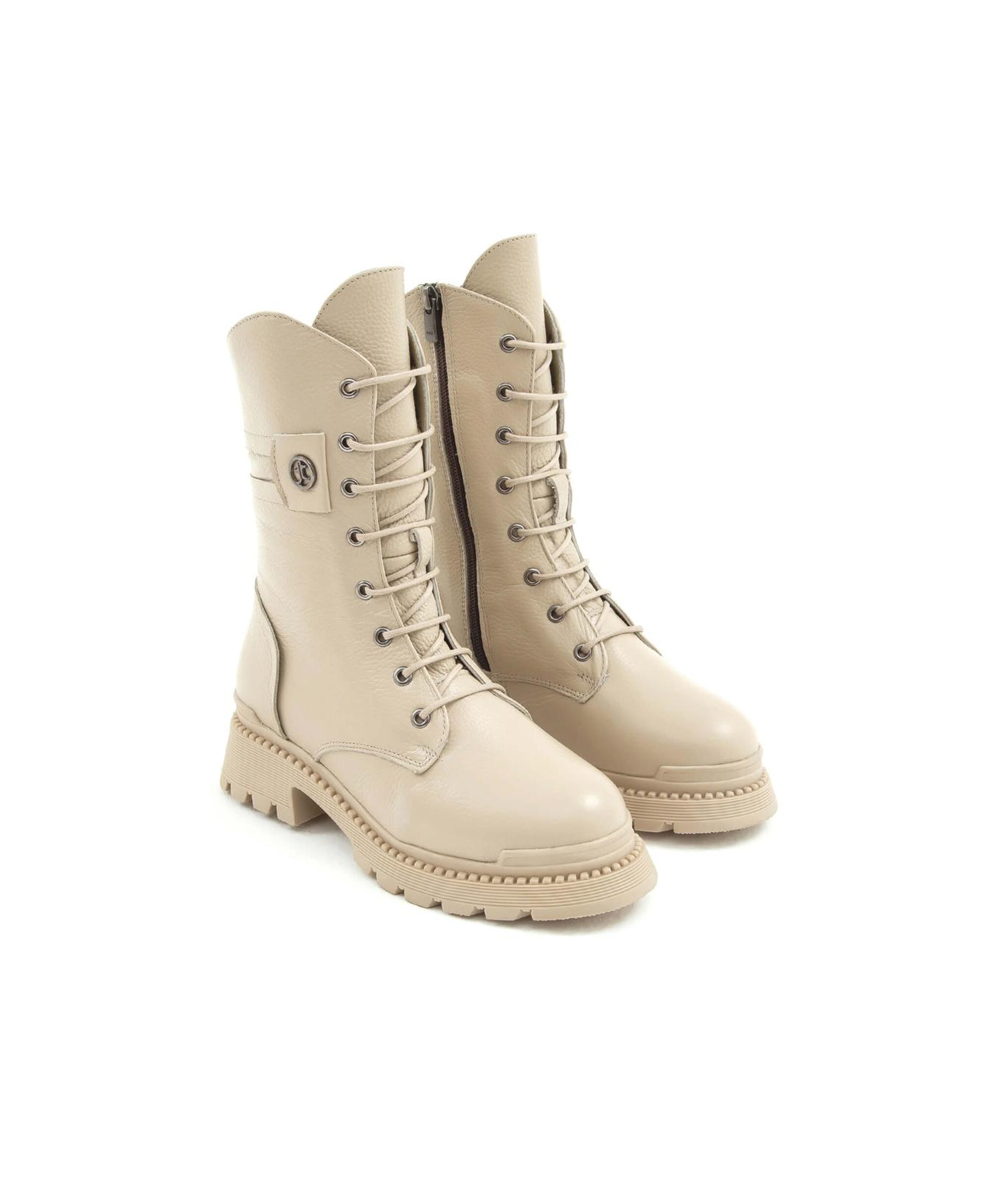 Tamer Tanca Kadın Hakiki Deri Bej Günlük Bot