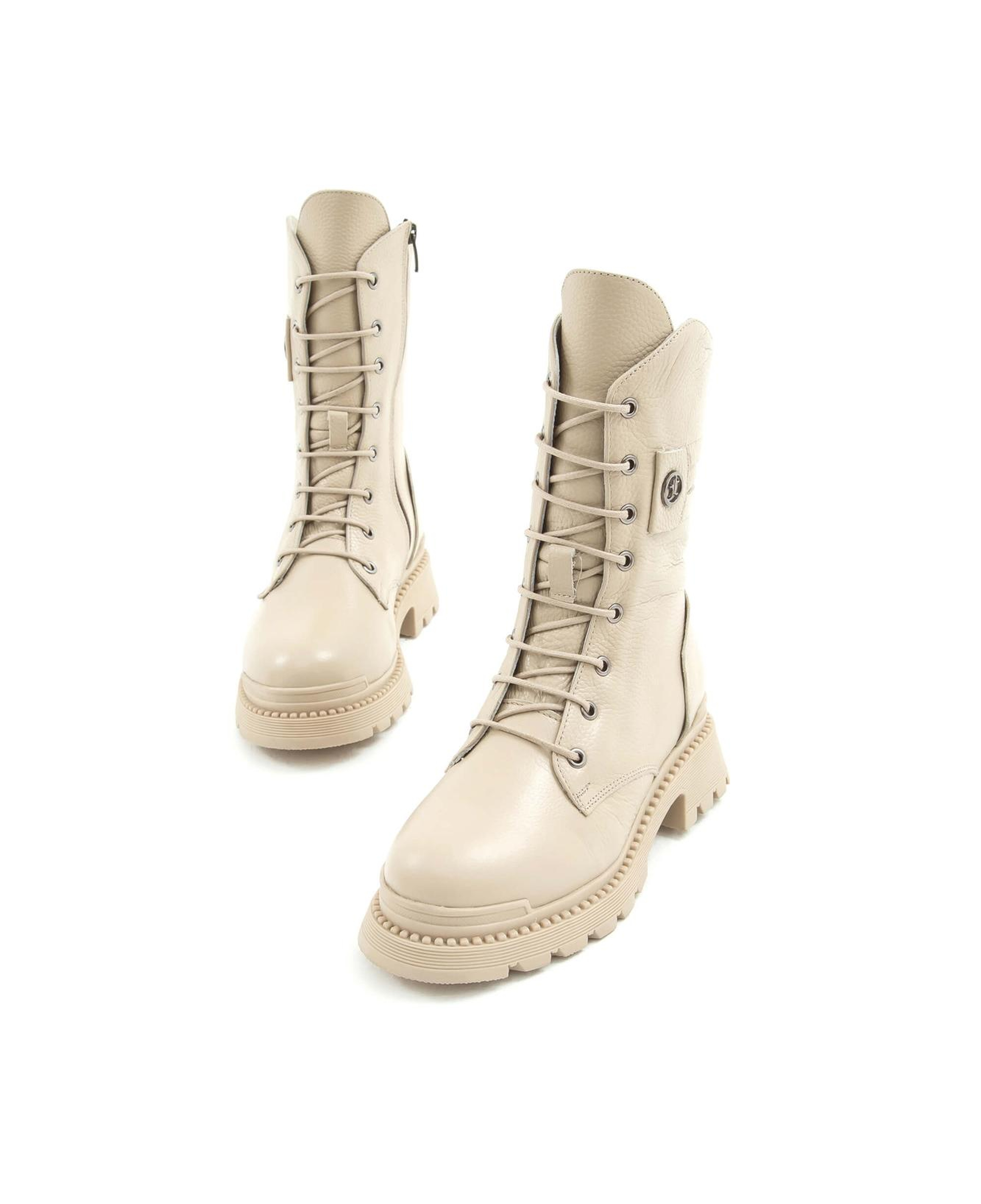 Tamer Tanca Kadın Hakiki Deri Bej Günlük Bot