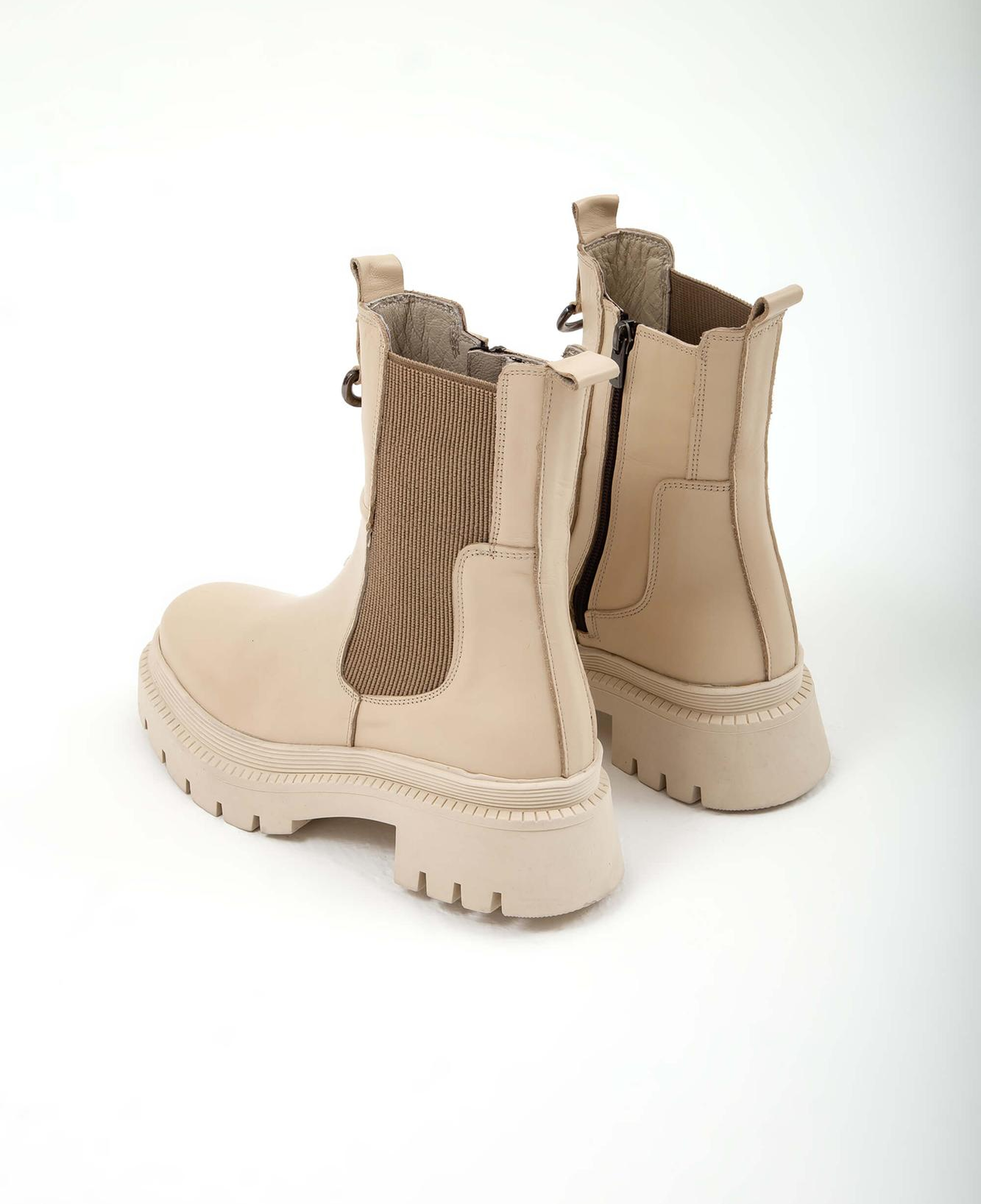 Tamer Tanca Kadın Hakiki Deri Bej Günlük Bot