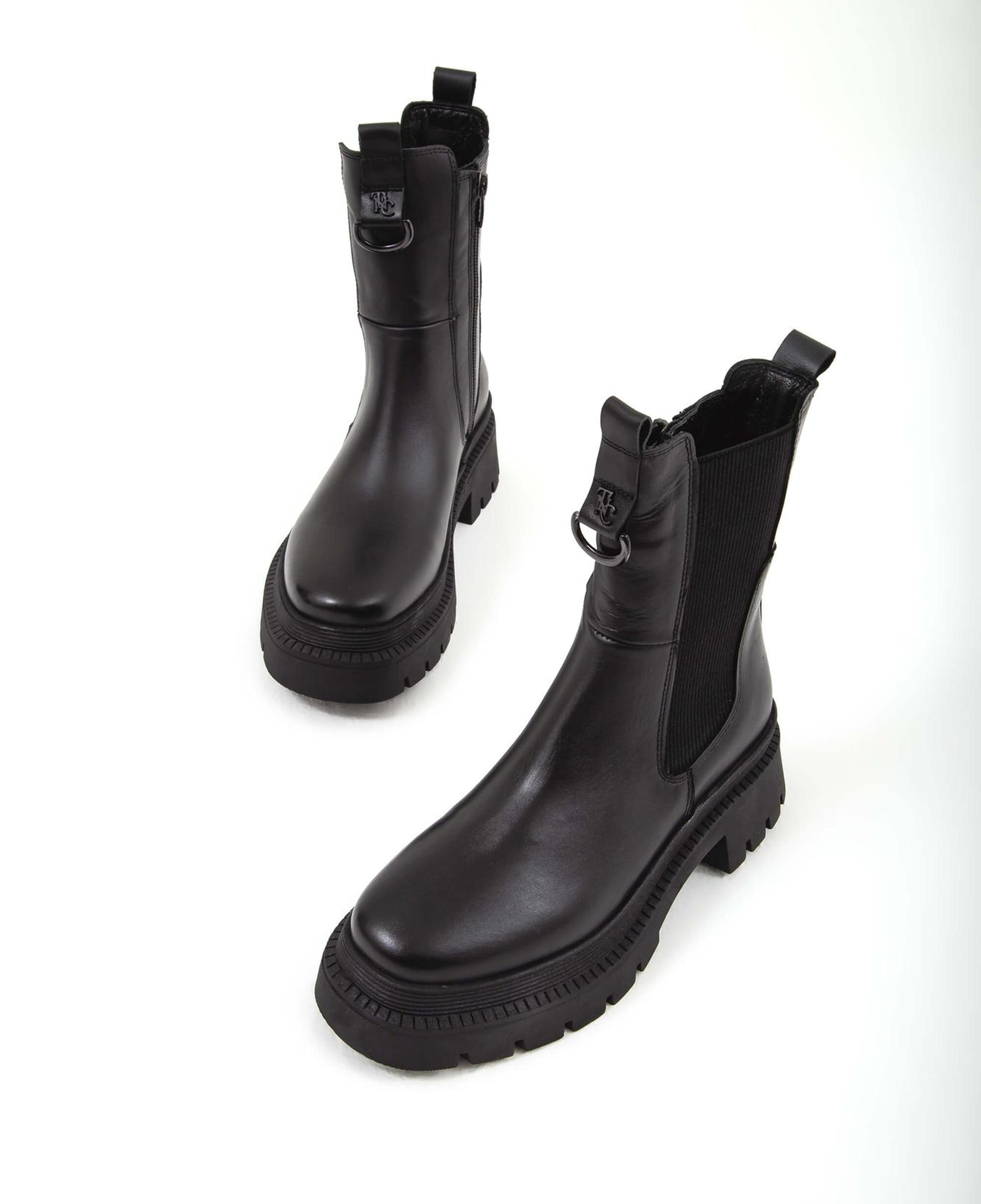 Tamer Tanca Kadın Hakiki Deri Siyah Günlük Bot