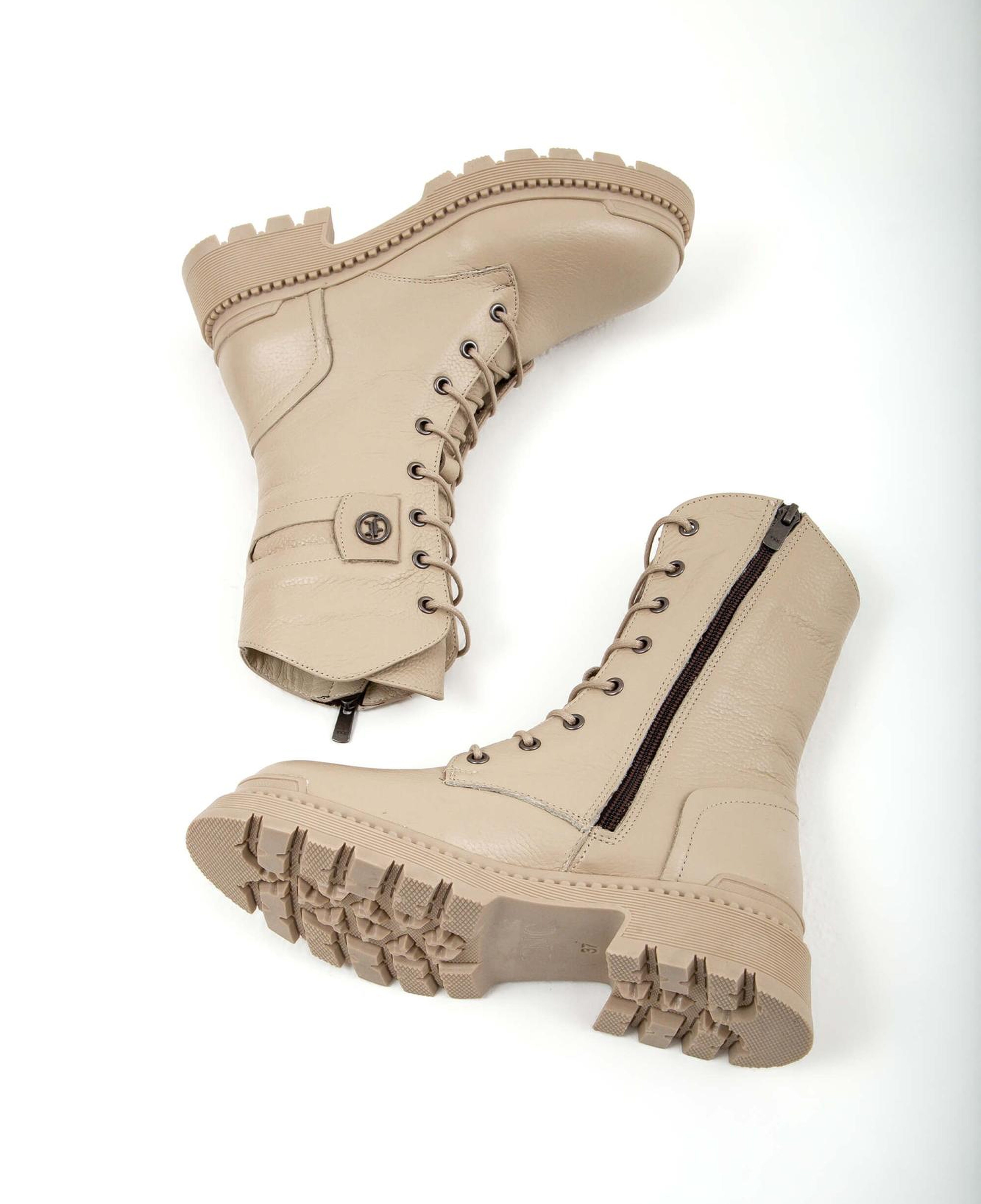 Tamer Tanca Kadın Hakiki Deri Krem Casual Bot