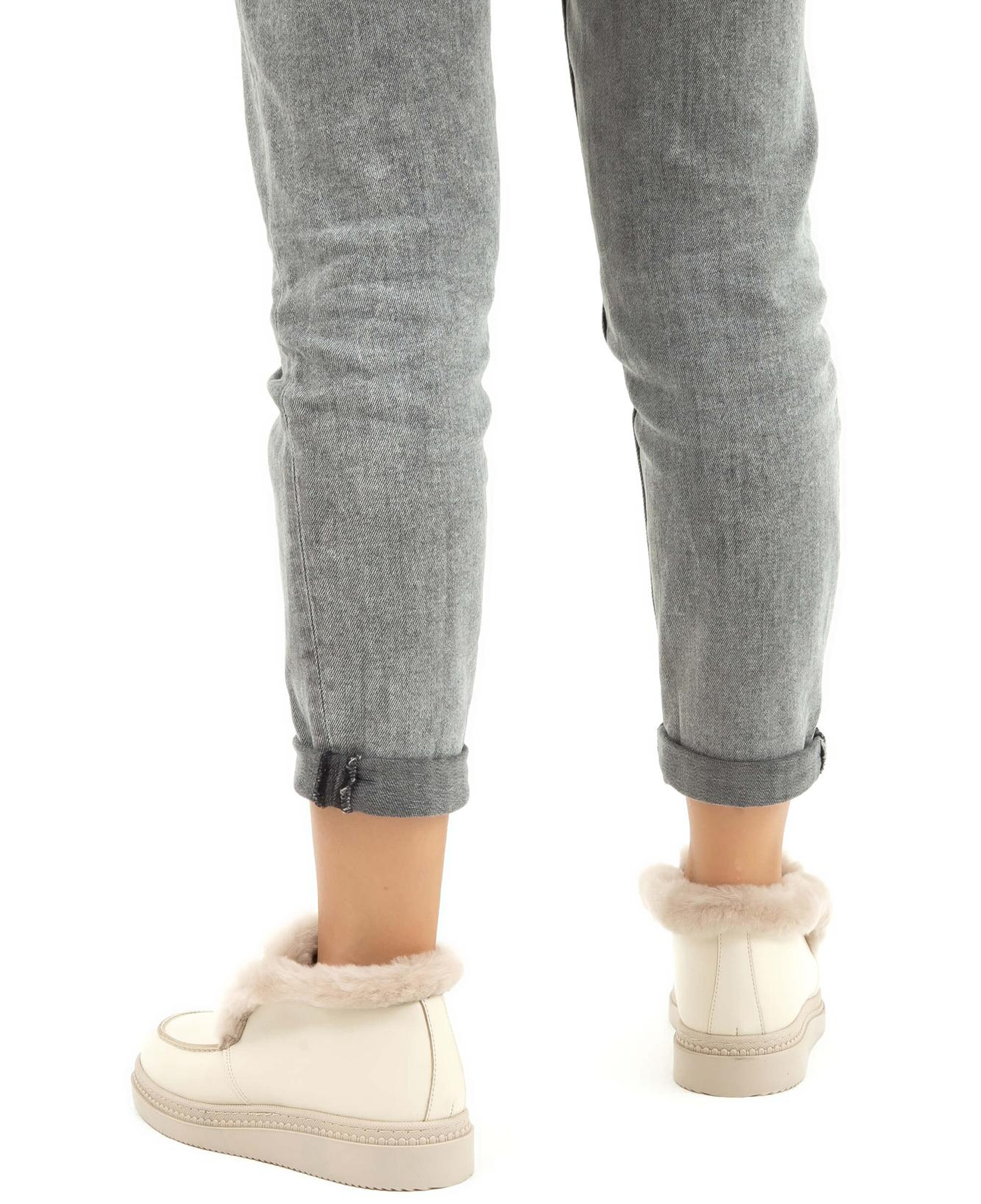 Tamer Tanca Kadın Hakiki Deri Bej Casual Bot