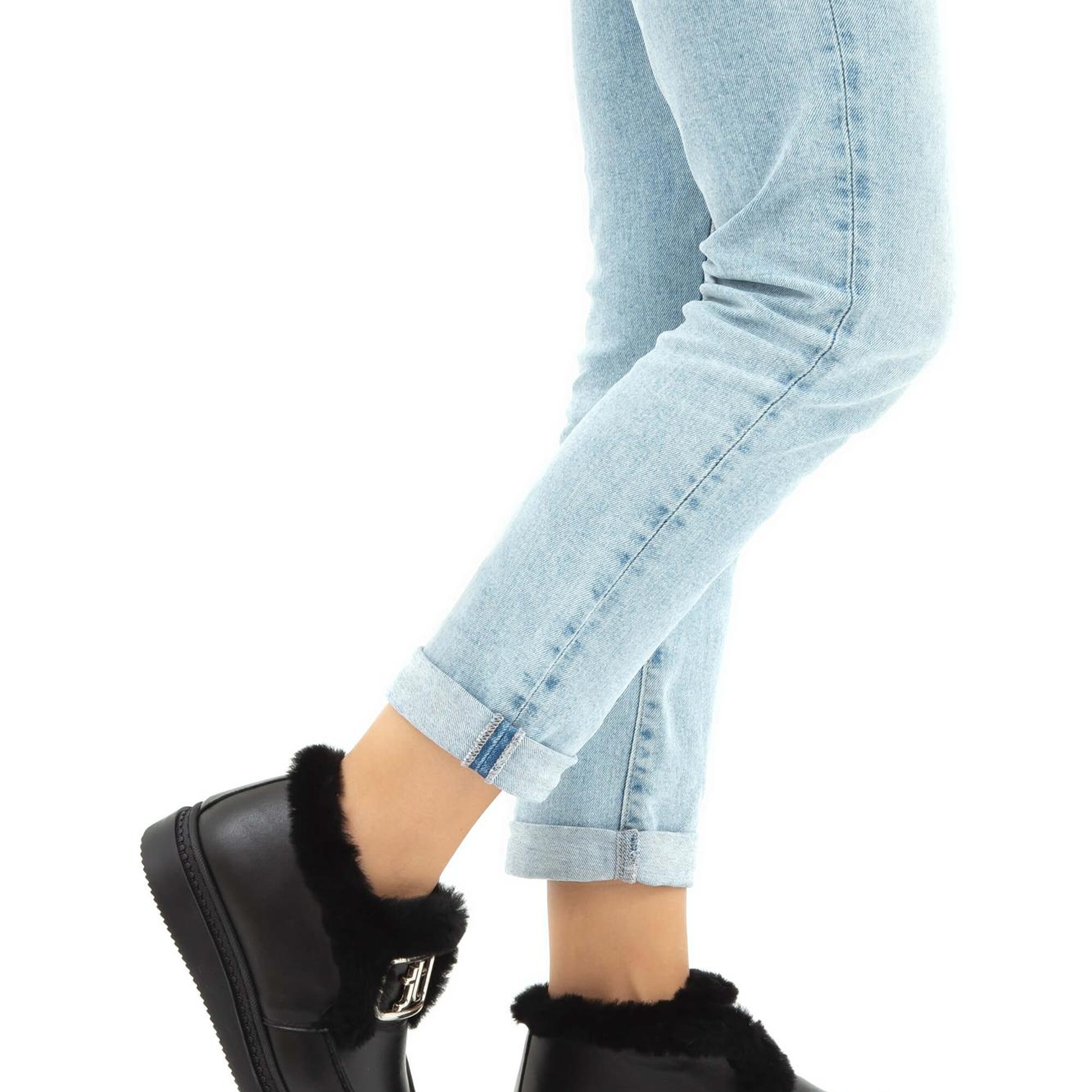 Tamer Tanca Kadın Hakiki Deri Siyah Casual Bot