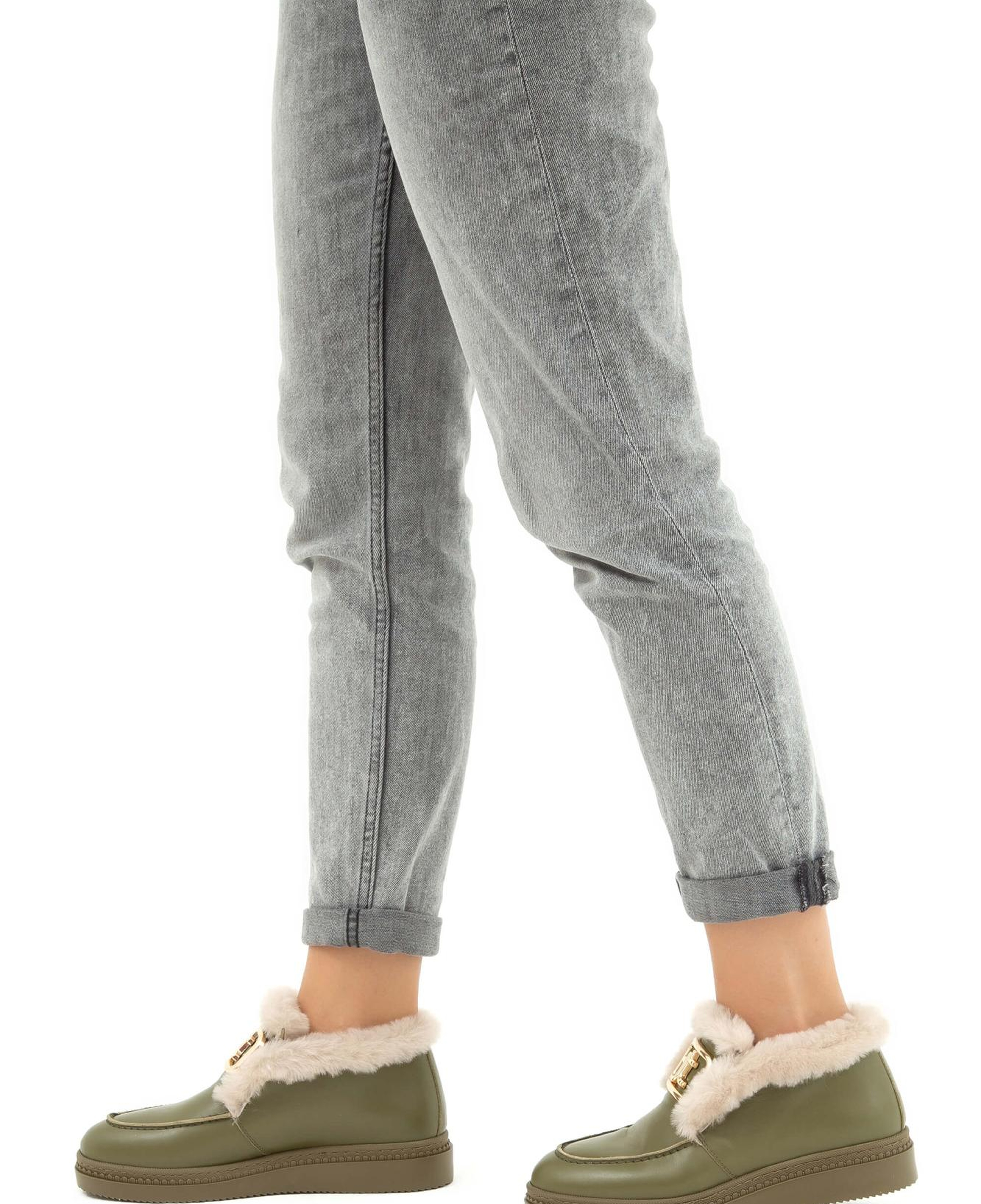 Tamer Tanca Kadın Hakiki Deri Yeşil Casual Bot