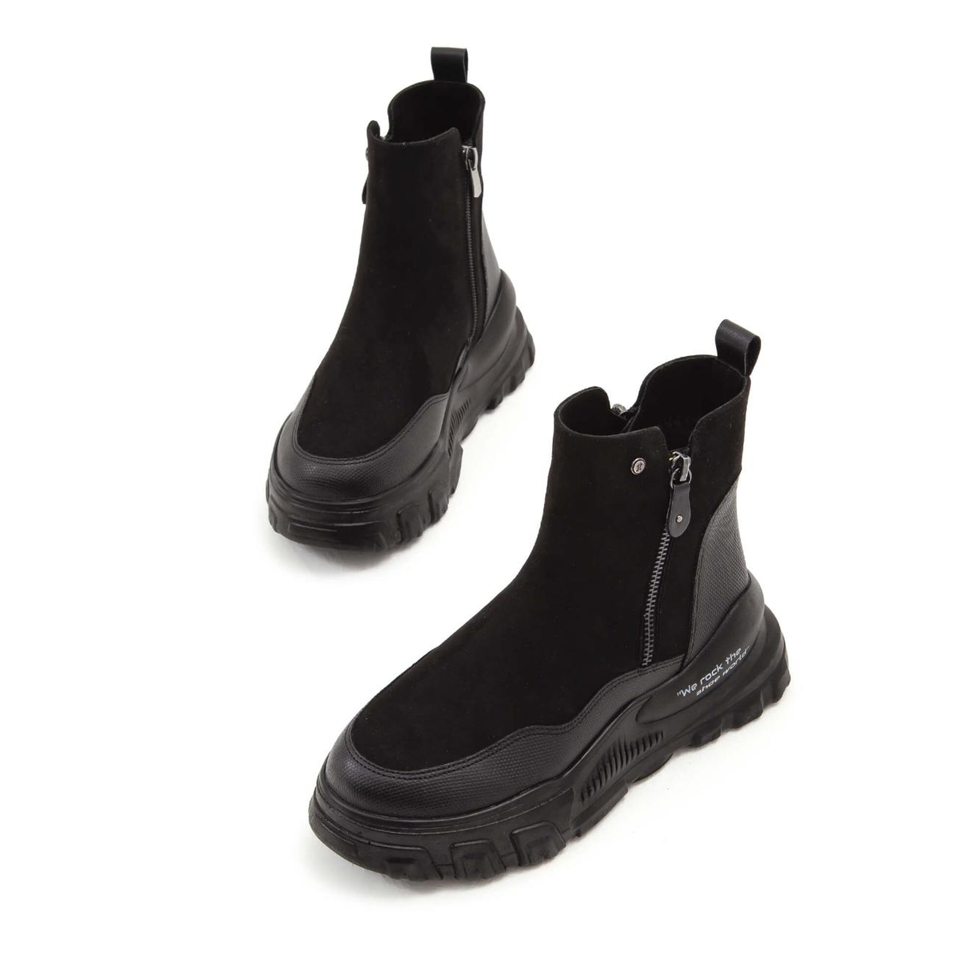 Tamer Tanca Kadın Vegan Siyah Casual Bot