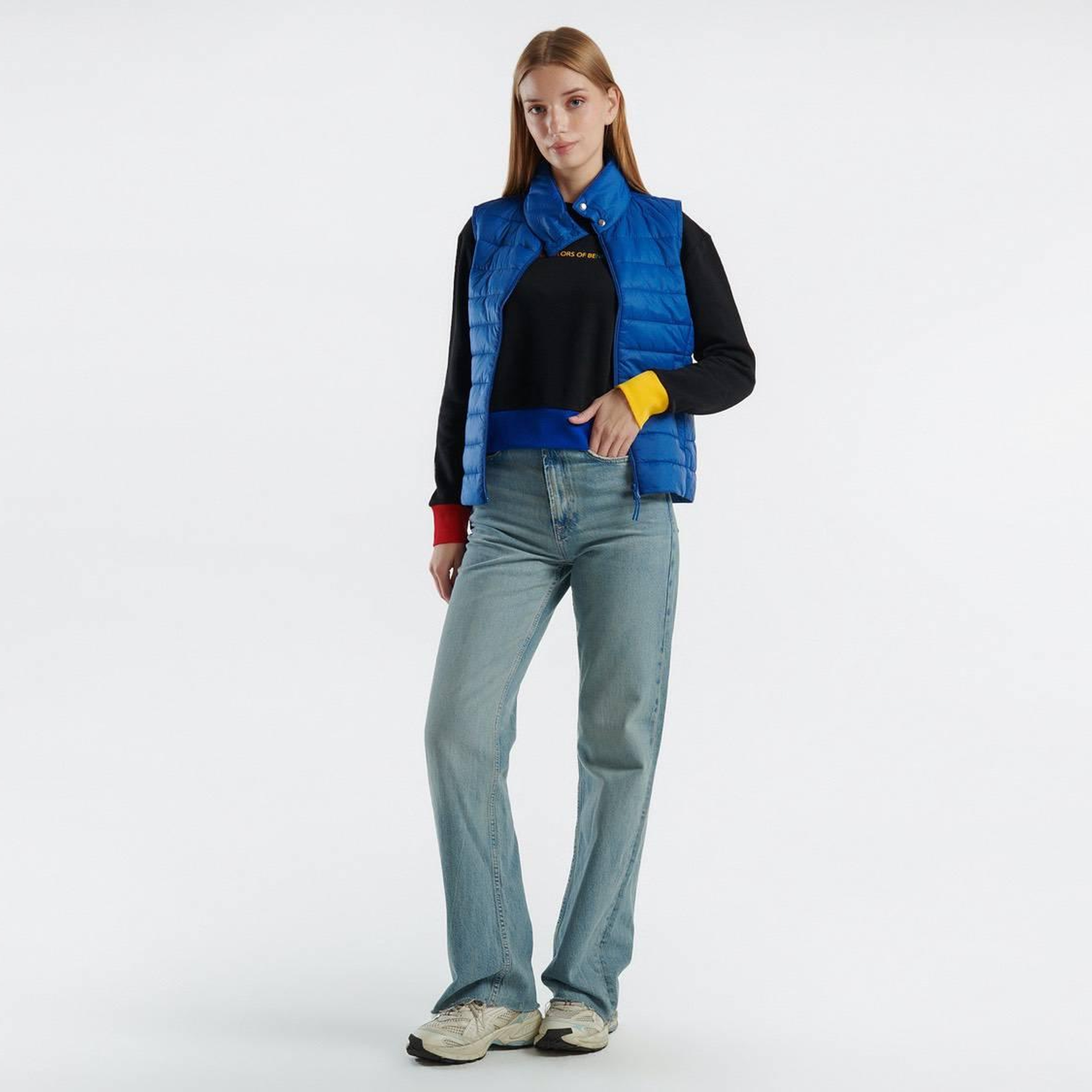 Kadın Gece Mavisi Recycled Polyester Dolgulu  Pufa Yelek