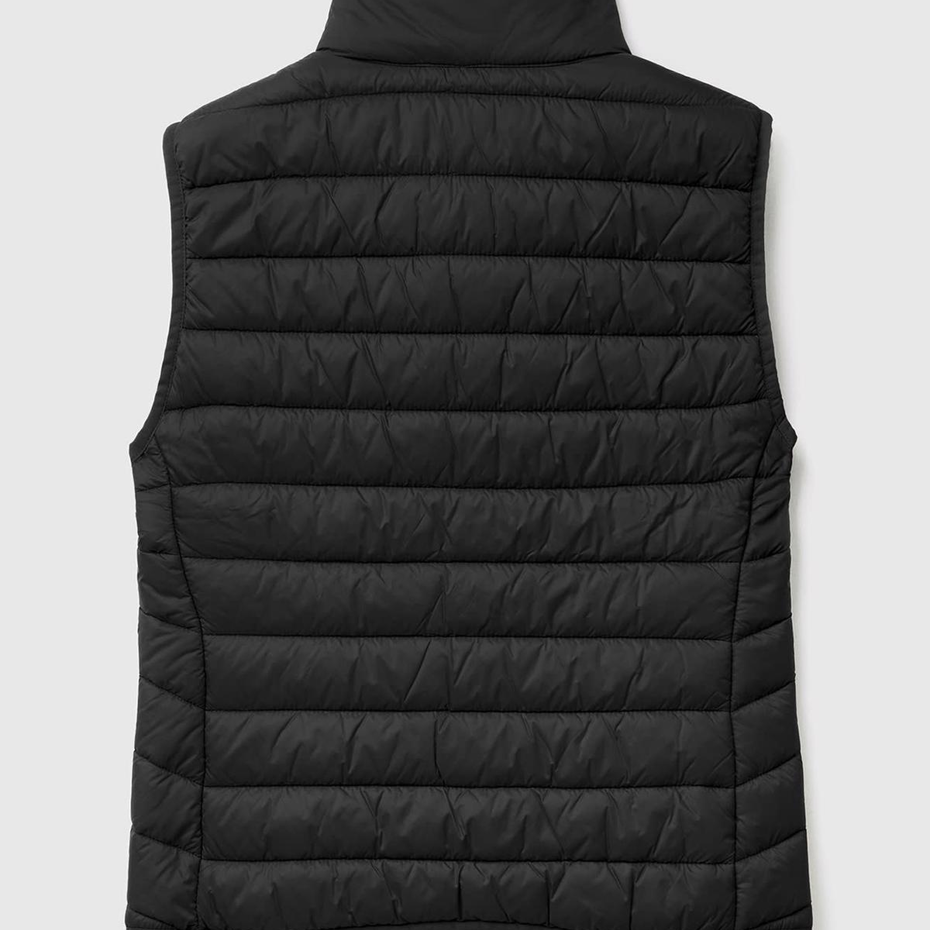 Kadın Siyah Recycled Polyester Dolgulu  Pufa Yelek