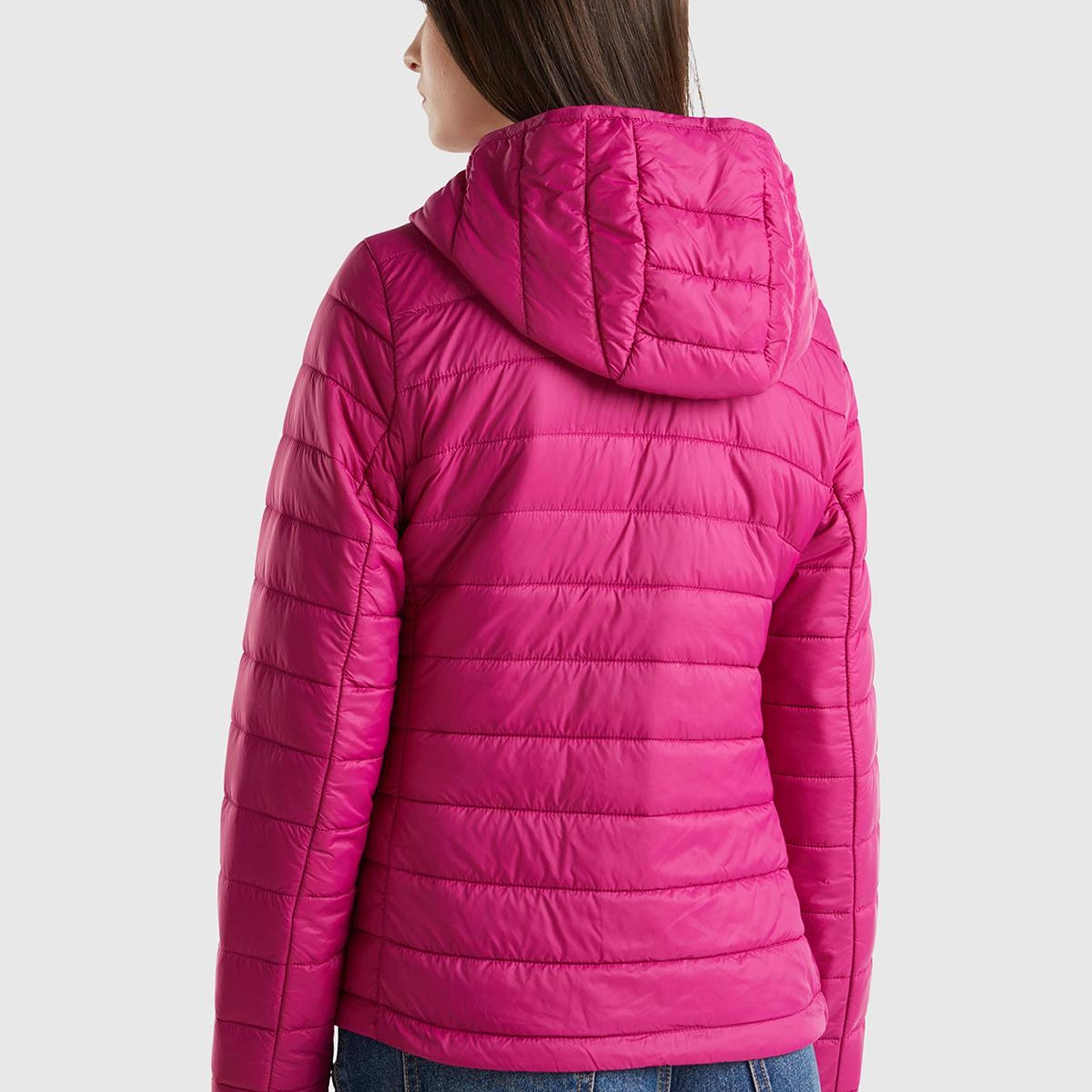 Kadın Fuşya Recycled Polyester Dolgulu Pufa Mont