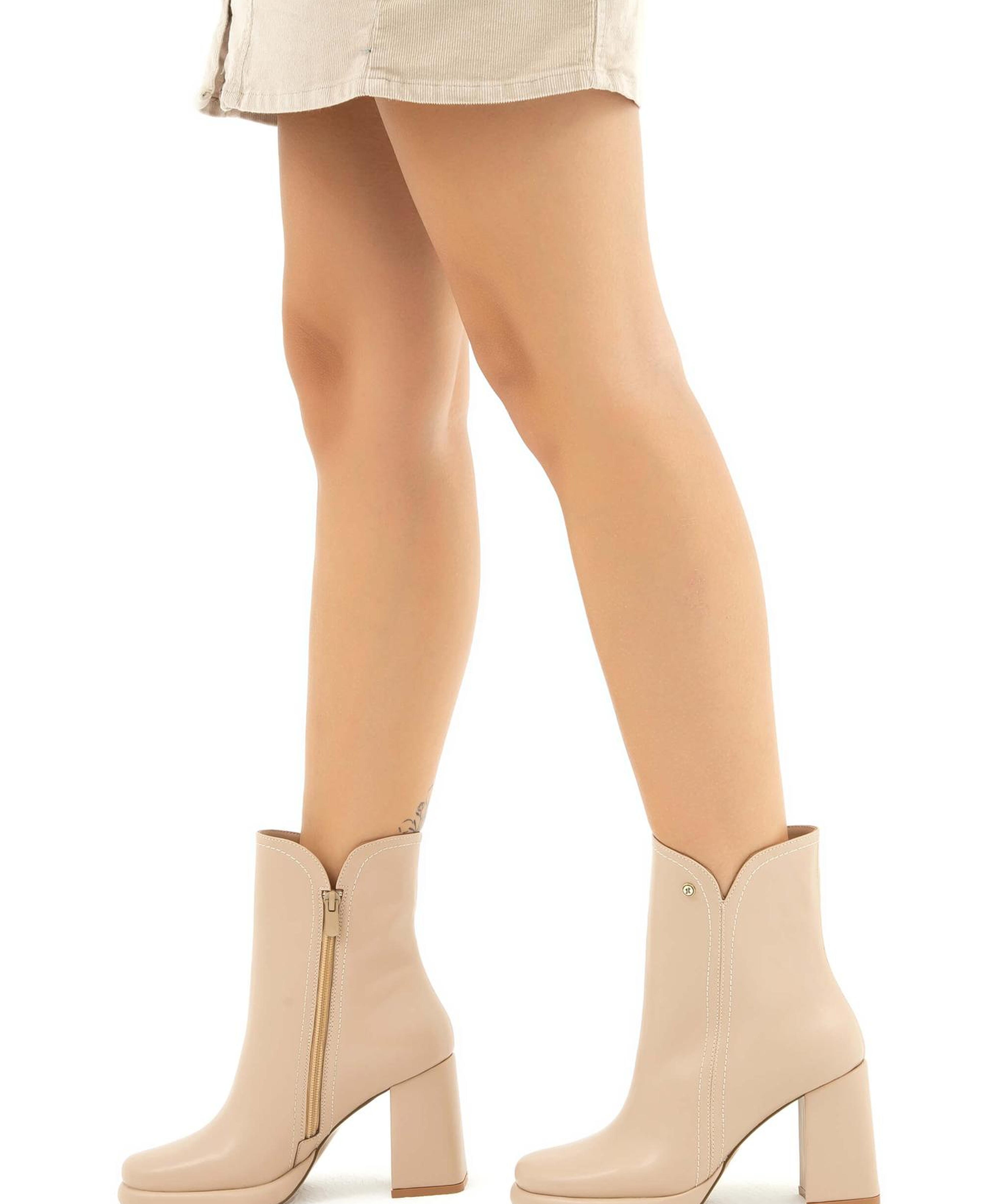 Tamer Tanca Kadın Vegan Bej Casual Bot