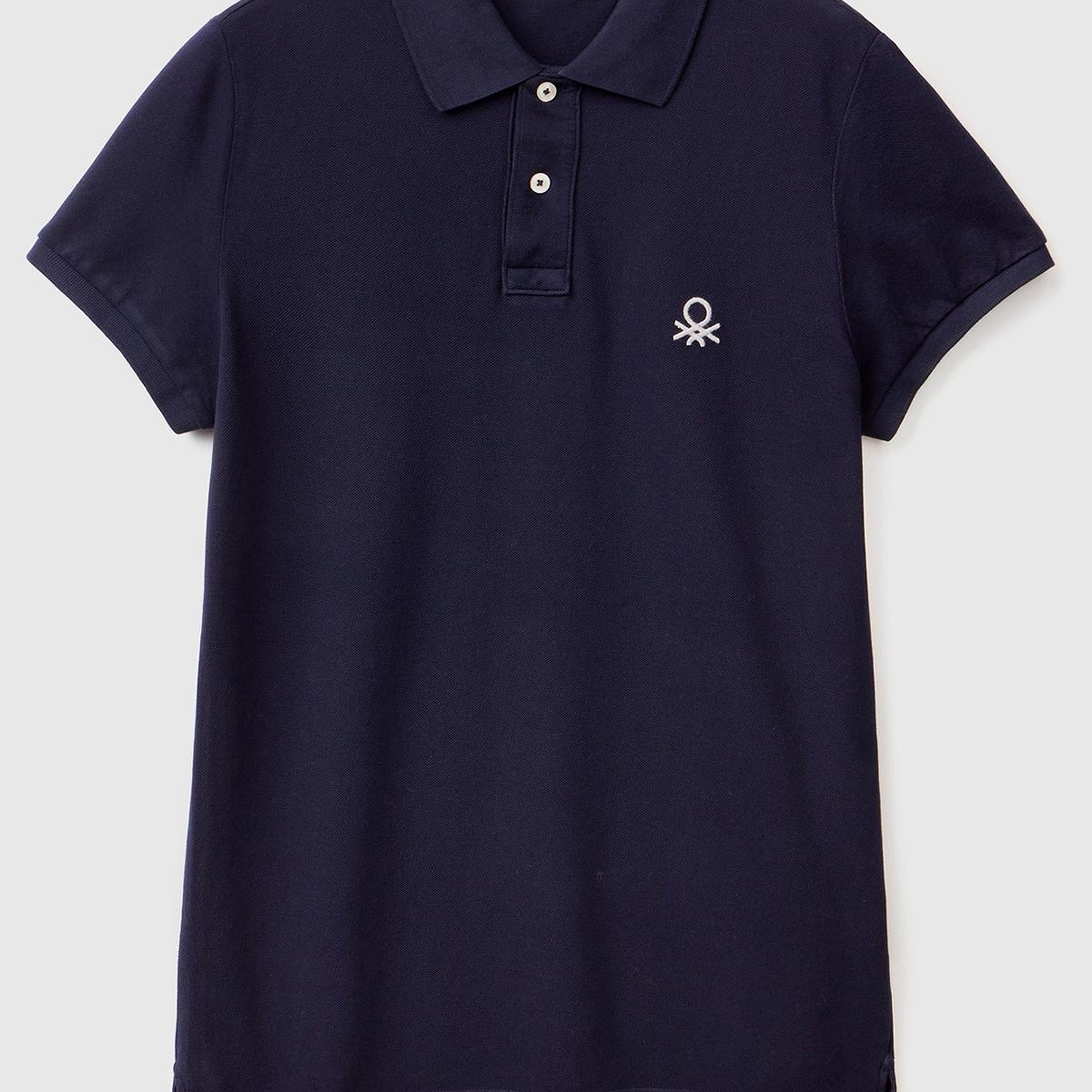 Erkek Koyu Lacivert Slim Fit Kısa Kollu Polo T-Shirt