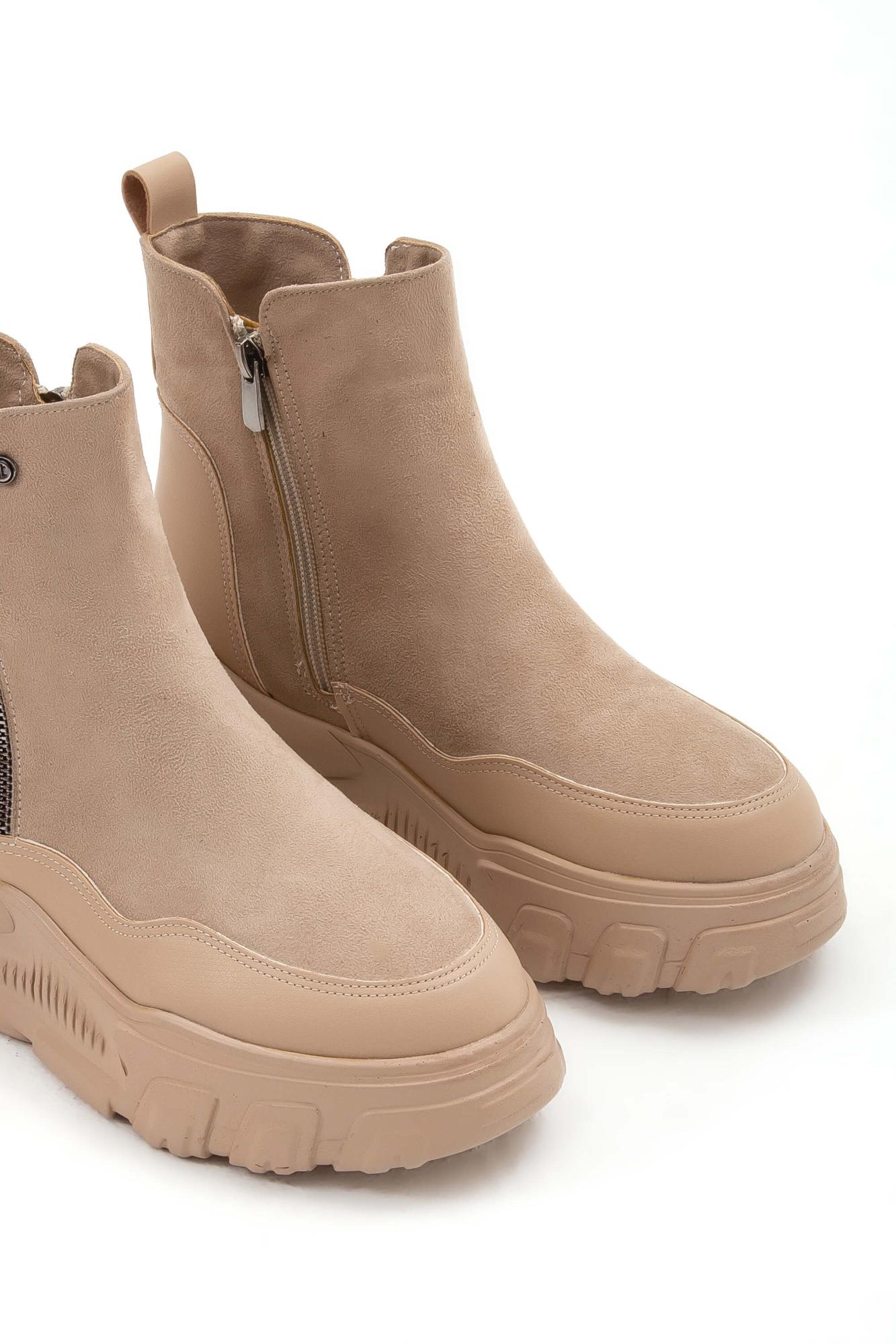 Tamer Tanca Kadın Vegan Bej Casual Bot