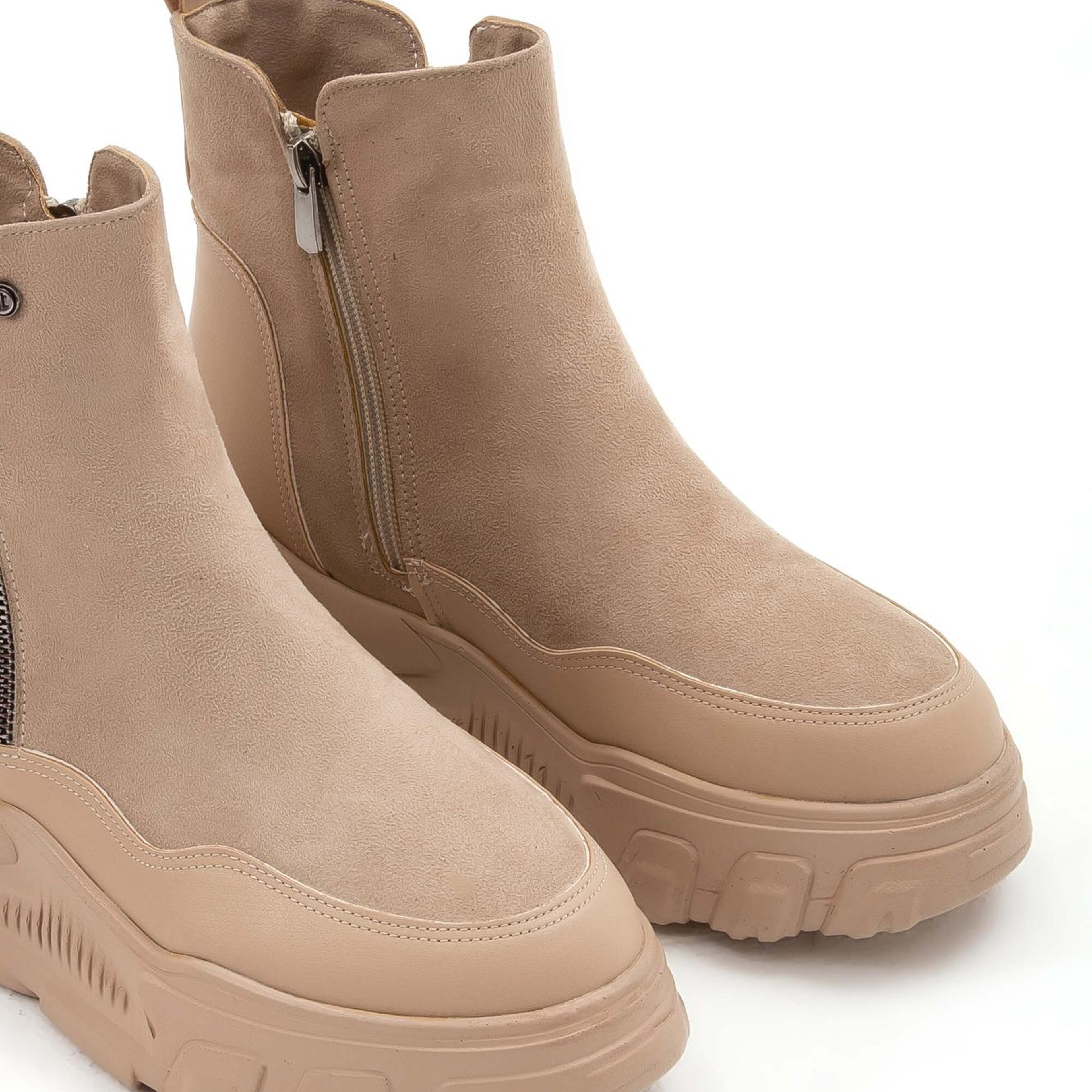 Tamer Tanca Kadın Vegan Bej Casual Bot