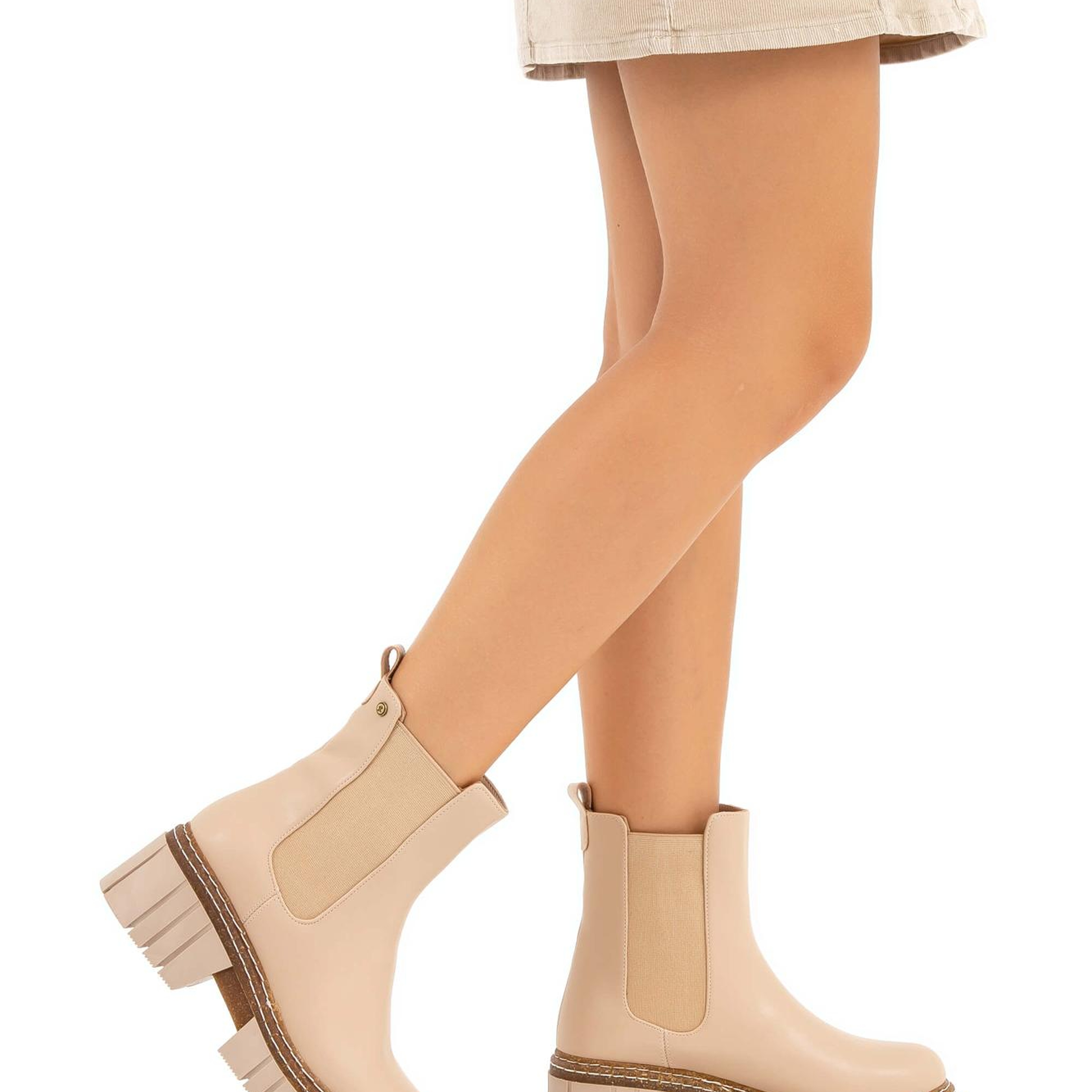 Tamer Tanca Kadın Vegan Bej Casual Bot