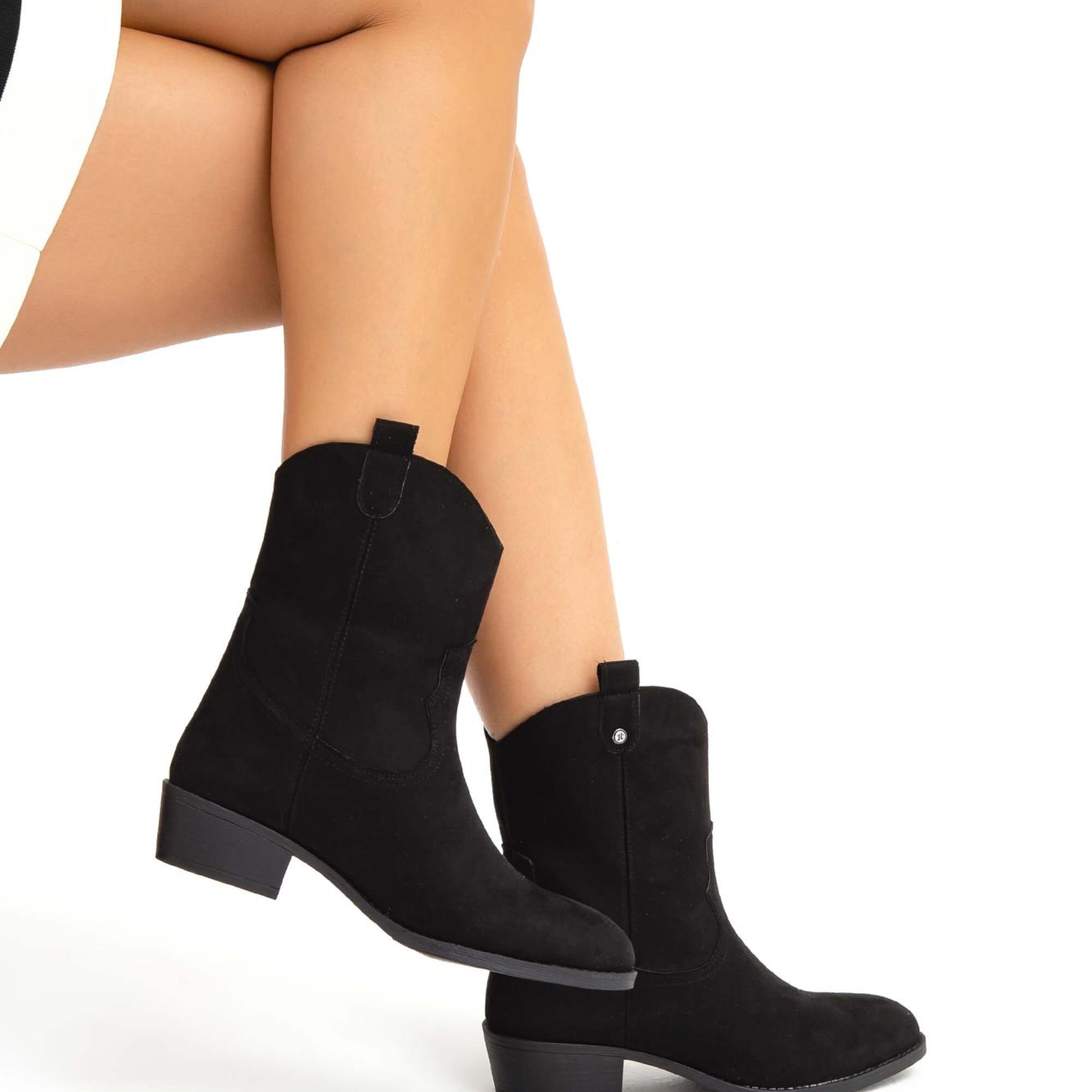 Tamer Tanca Kadın Vegan Siyah Süet Casual Bot