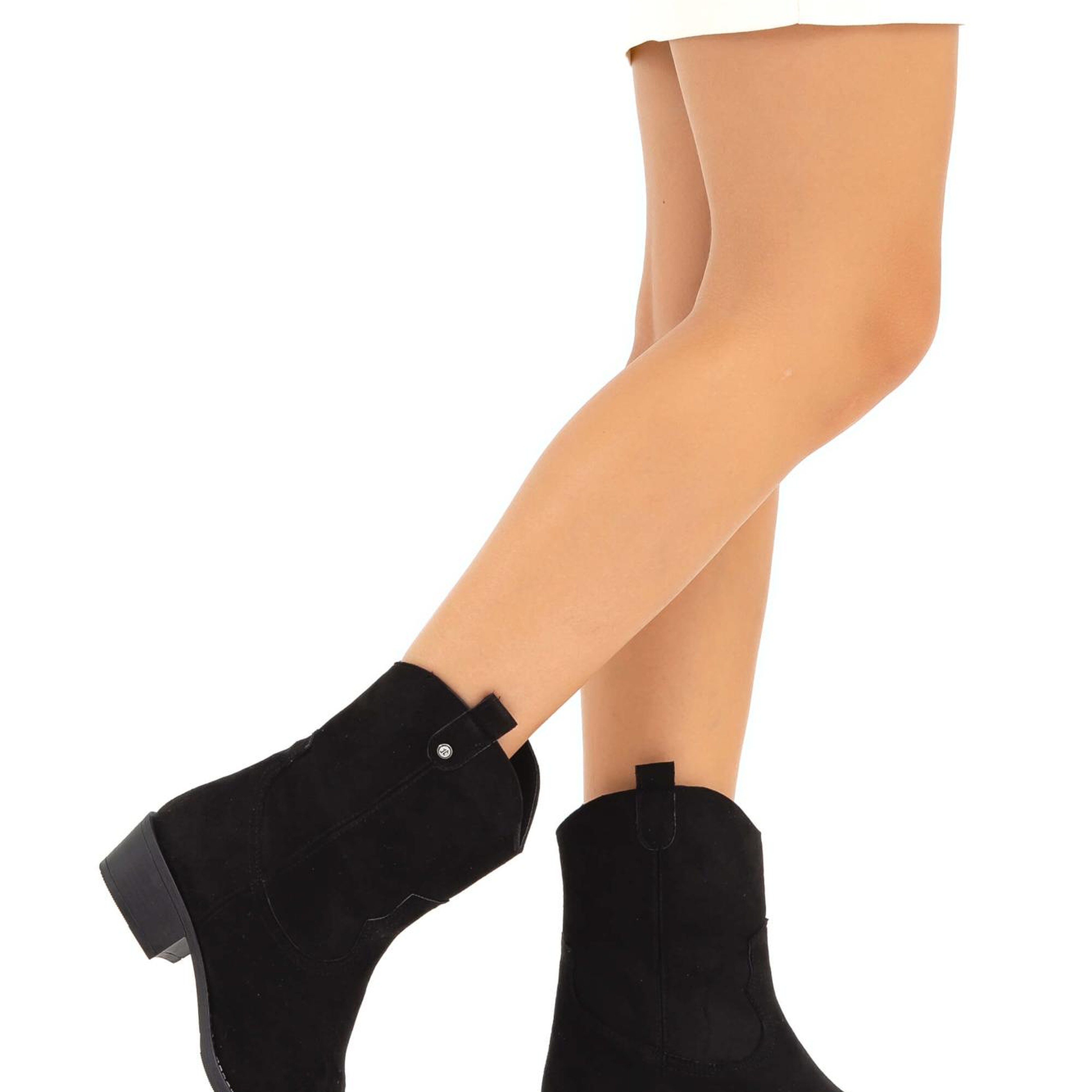 Tamer Tanca Kadın Vegan Siyah Süet Casual Bot