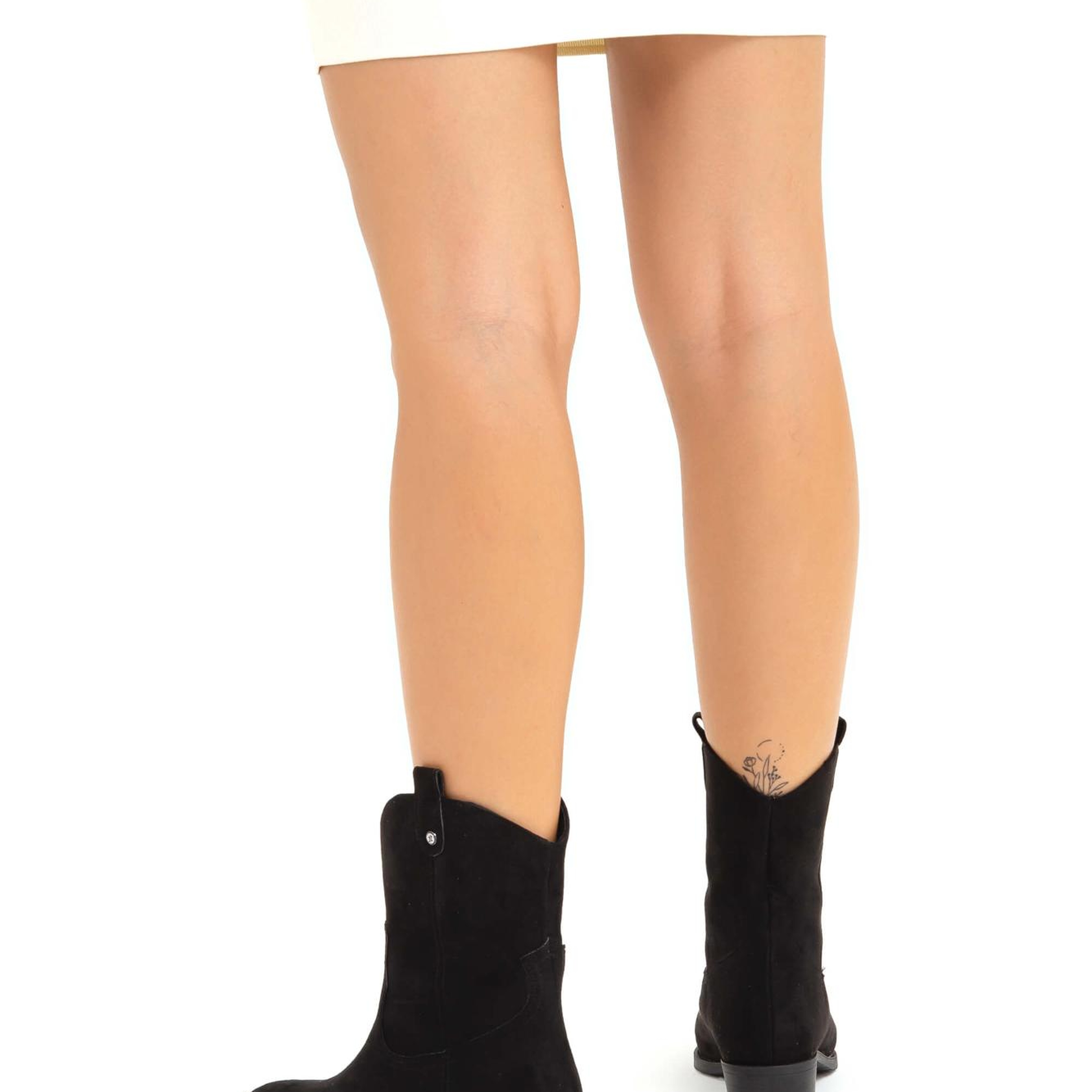 Tamer Tanca Kadın Vegan Siyah Süet Casual Bot