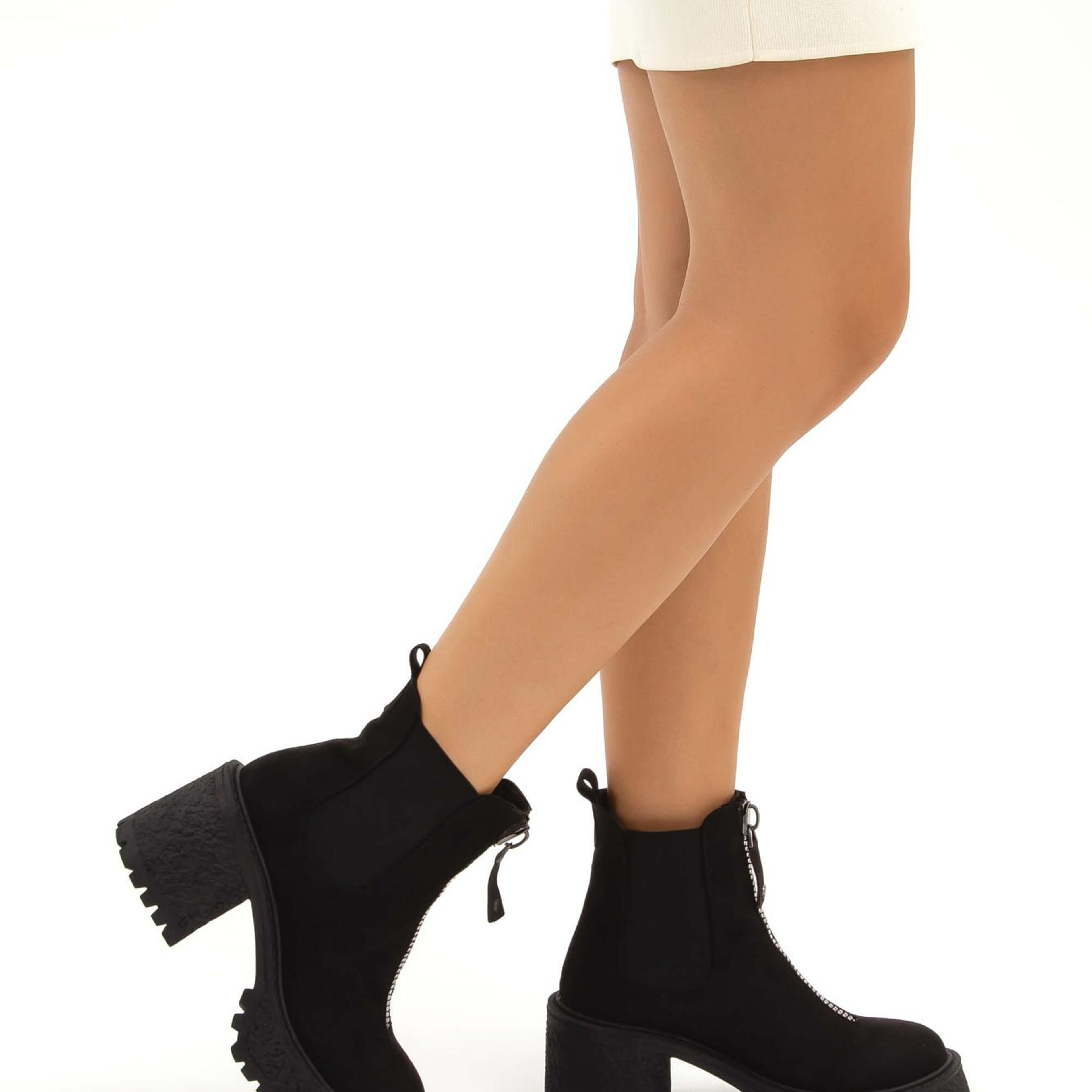 Tamer Tanca Kadın Vegan Siyah Süet Casual Bot