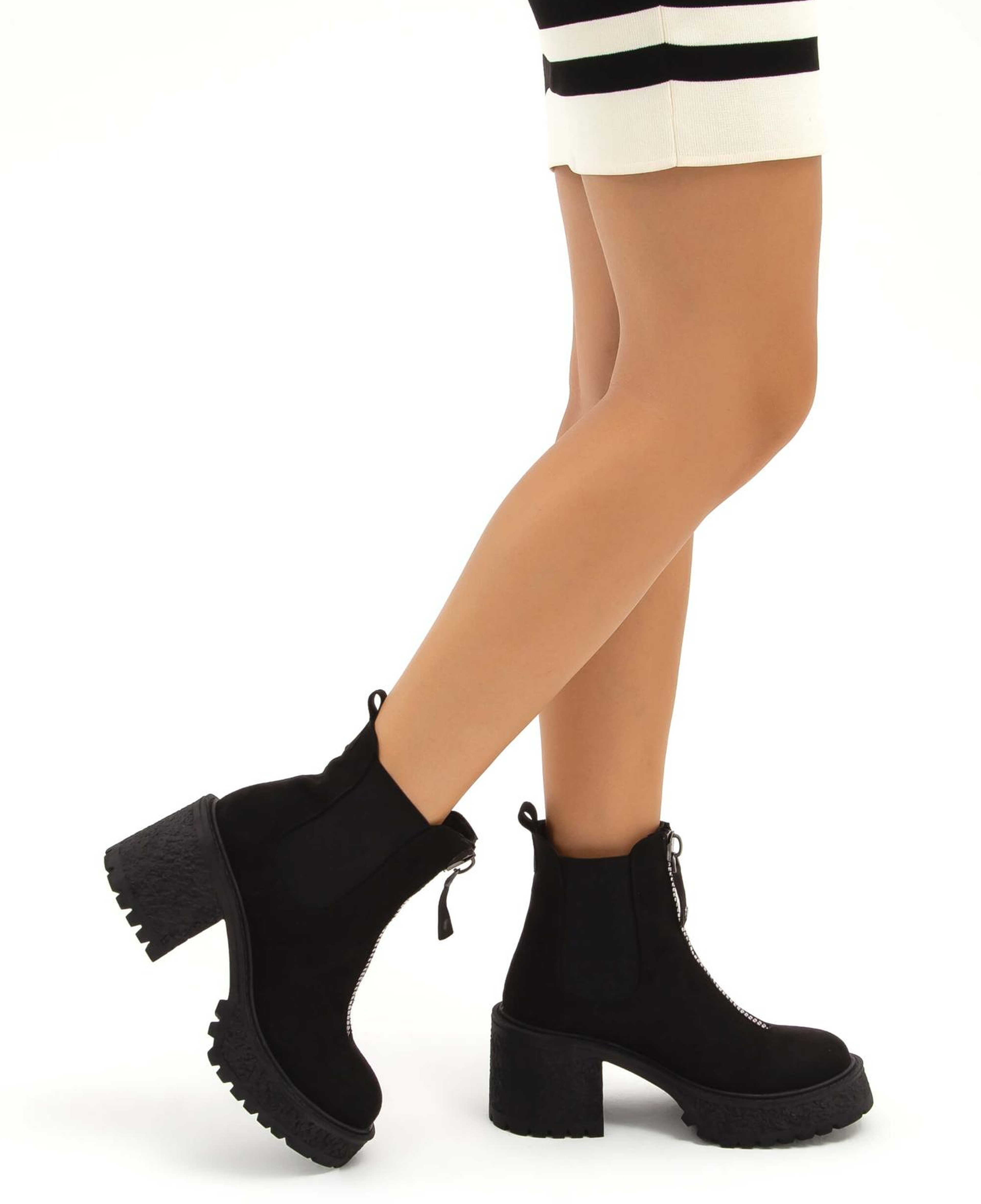 Tamer Tanca Kadın Vegan Siyah Süet Casual Bot