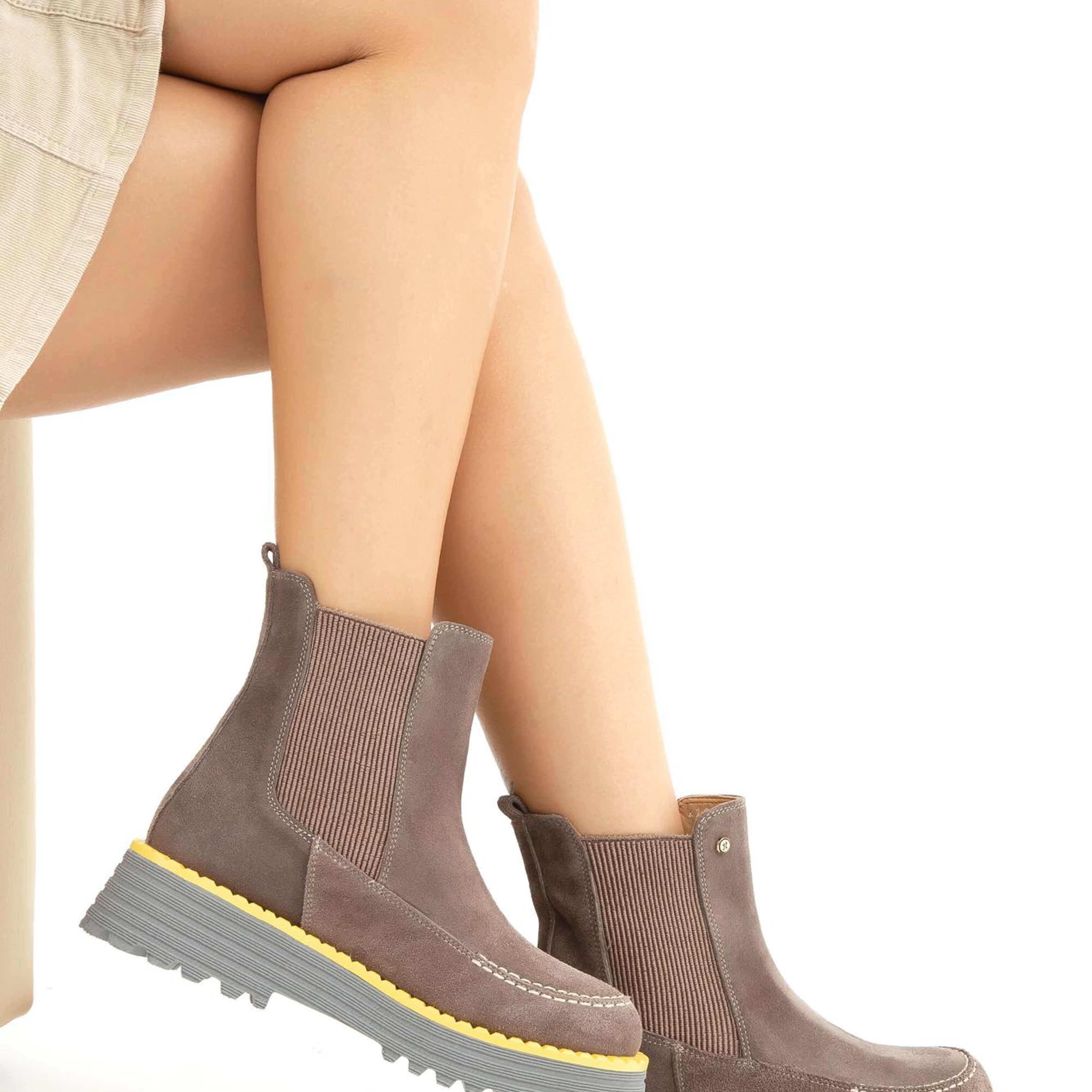 Tamer Tanca Kadın Hakiki Deri Vizon Süet Casual Bot