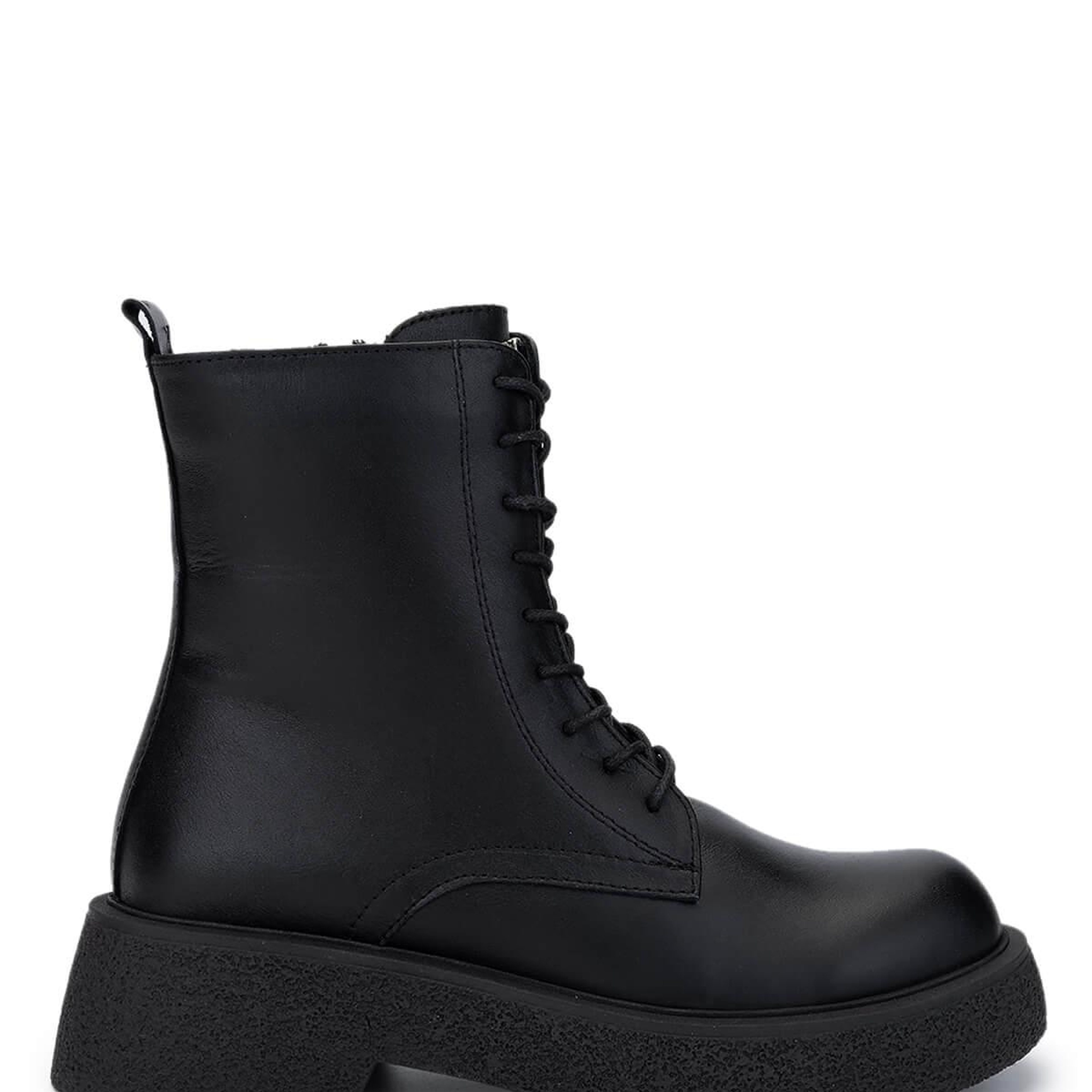 Tamer Tanca Kadın Hakiki Deri Siyah Deri Casual Bot