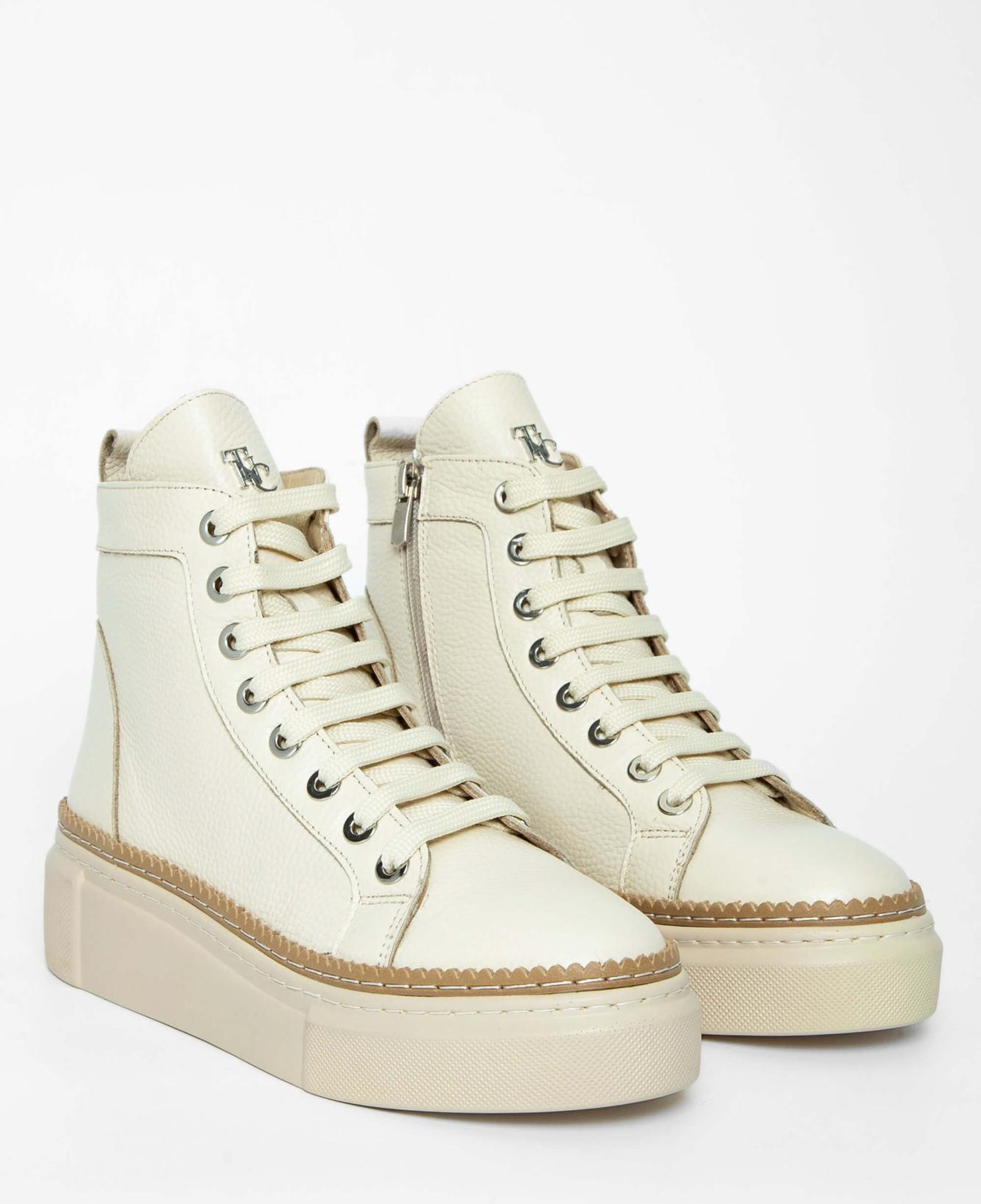 Tamer Tanca Kadın Hakiki Deri Bej Casual Bot