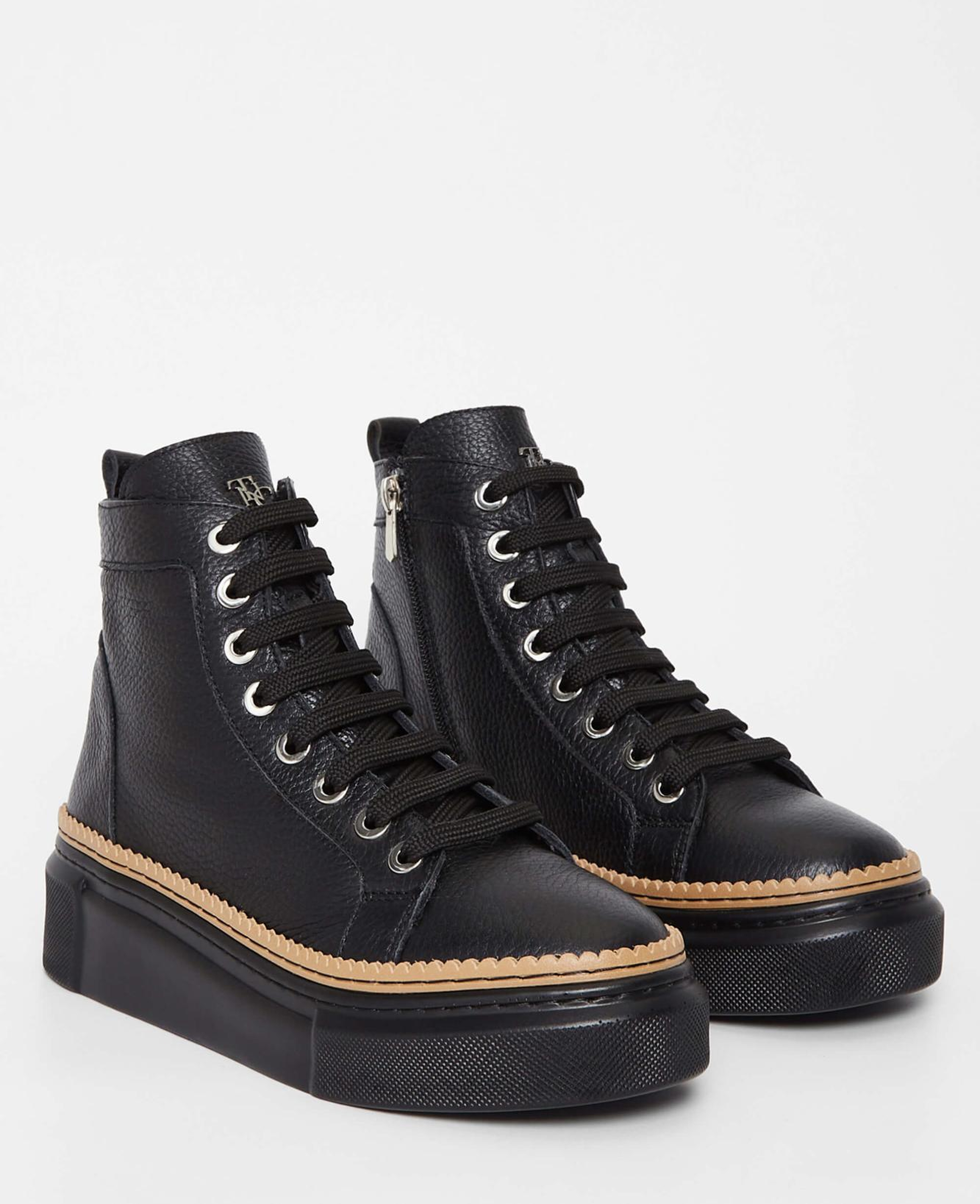 Tamer Tanca Kadın Hakiki Deri Siyah Casual Bot