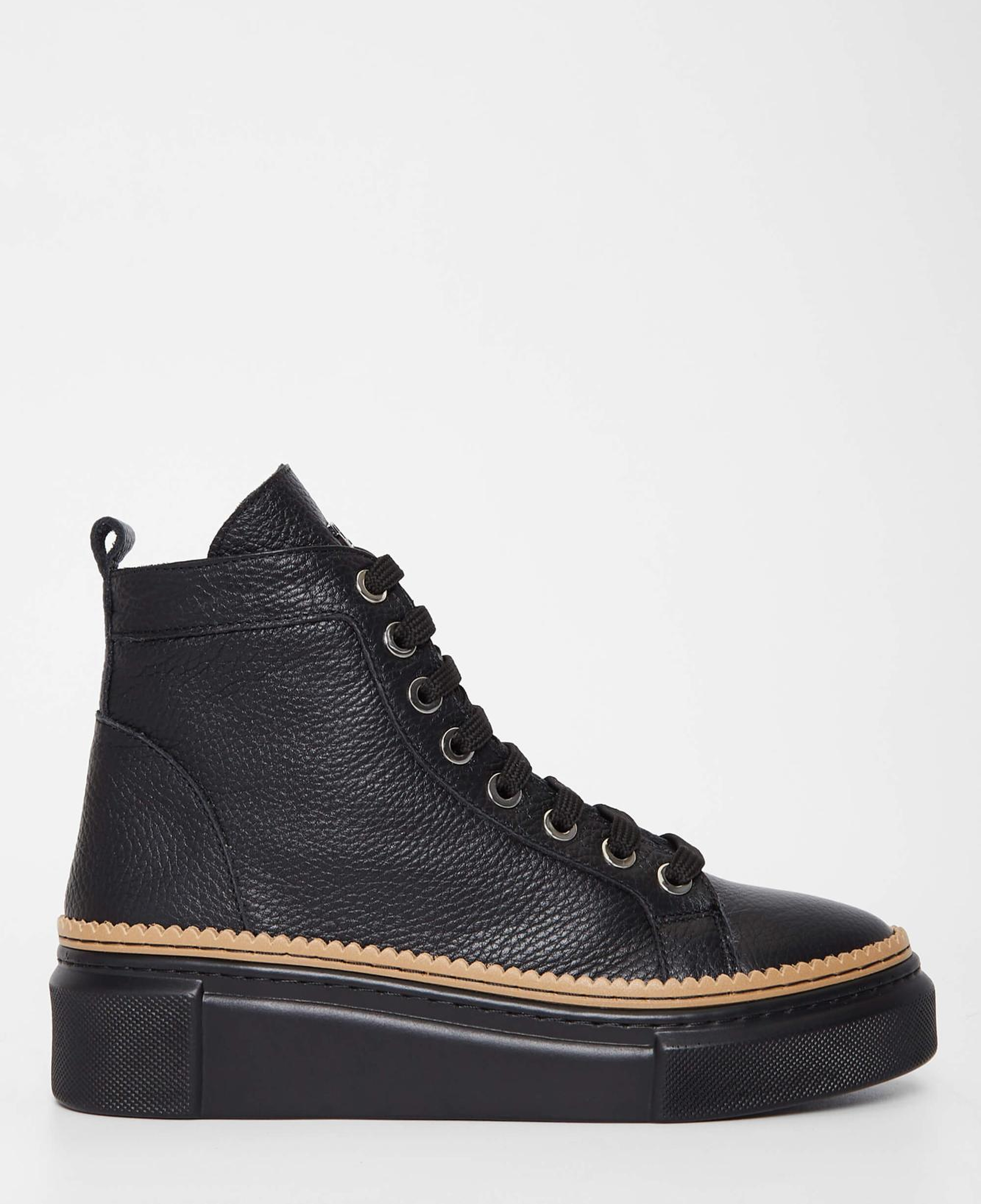 Tamer Tanca Kadın Hakiki Deri Siyah Casual Bot