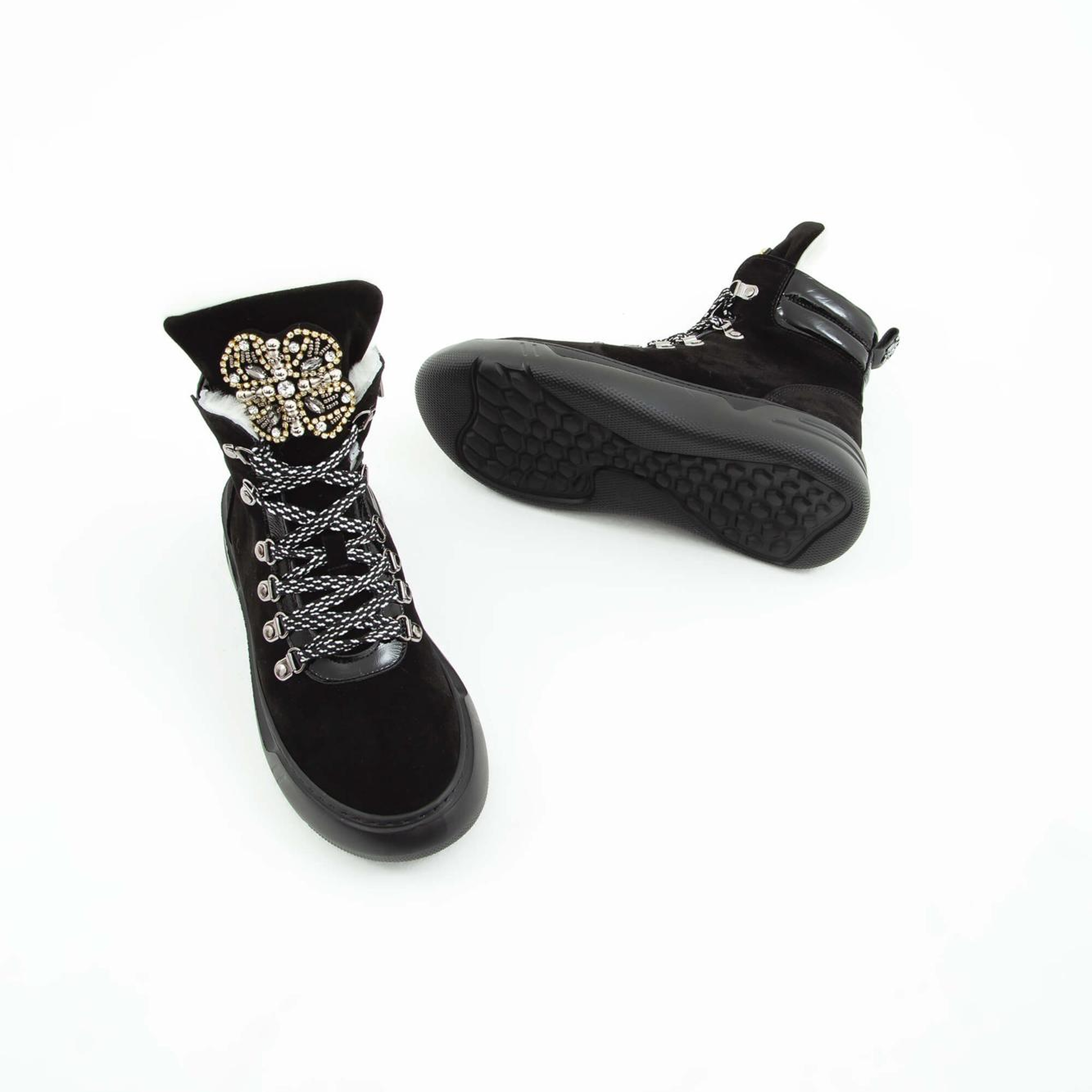 Tamer Tanca Kadın Hakiki Deri Siyah Süet Casual Bot