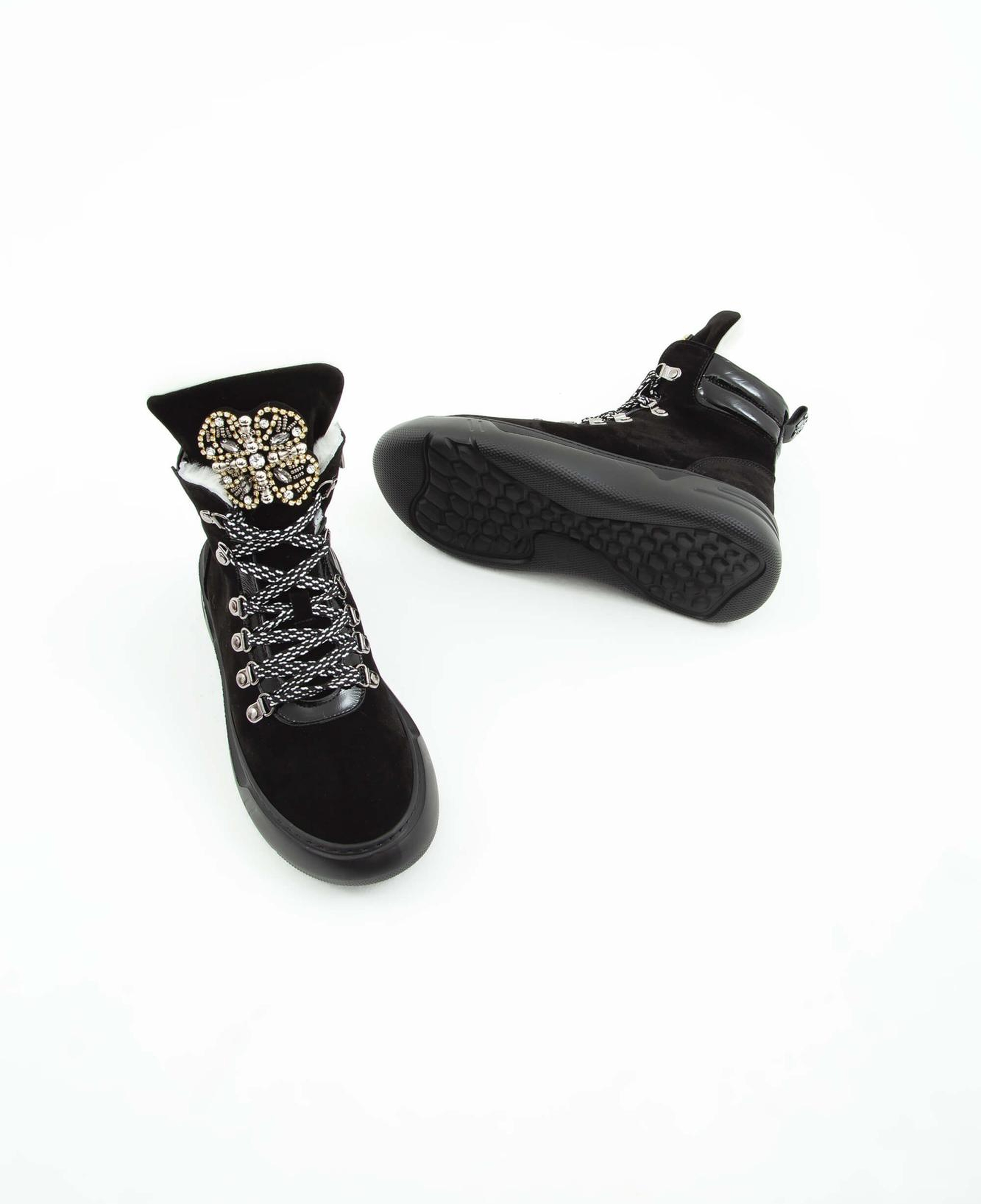 Tamer Tanca Kadın Hakiki Deri Siyah Süet Casual Bot