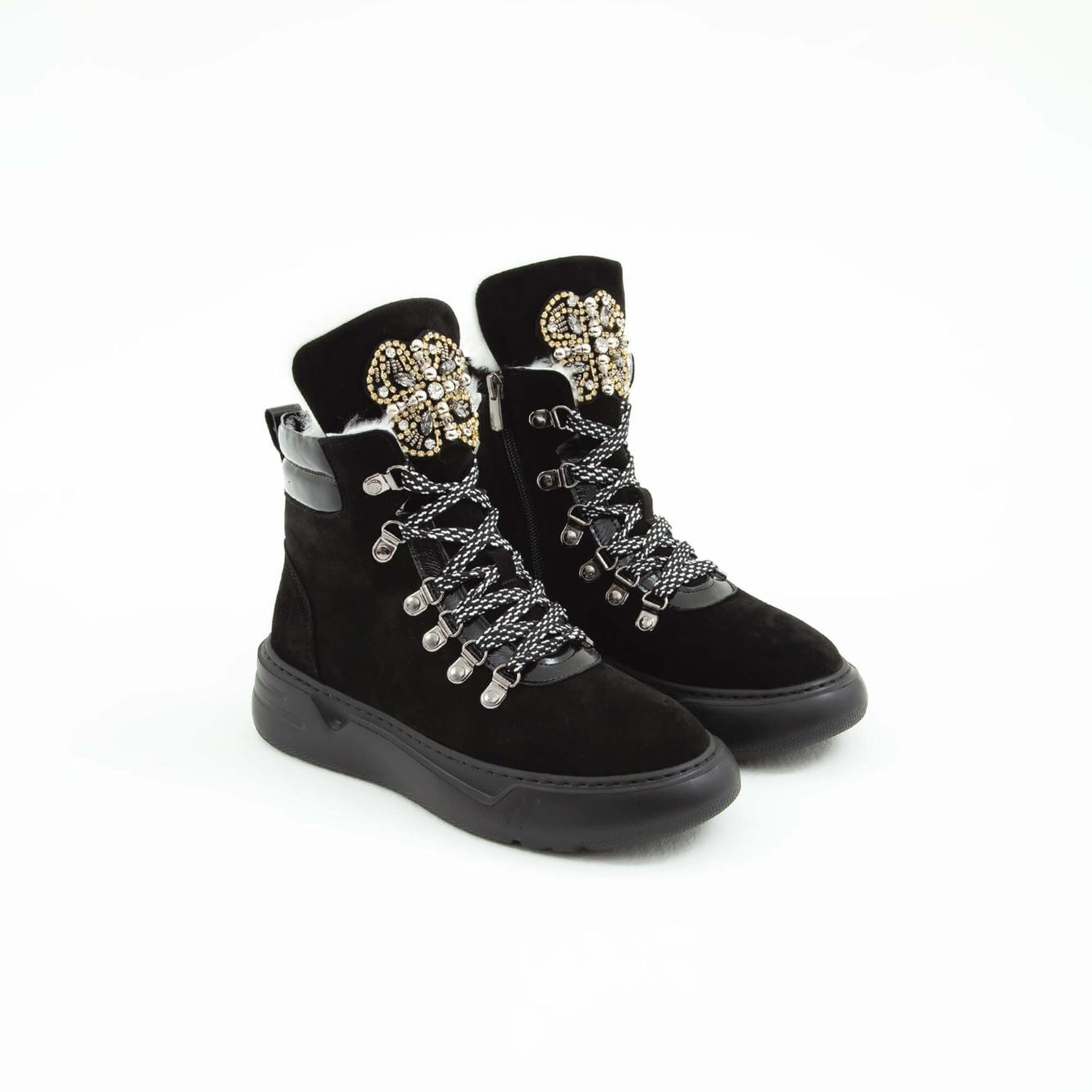 Tamer Tanca Kadın Hakiki Deri Siyah Süet Casual Bot