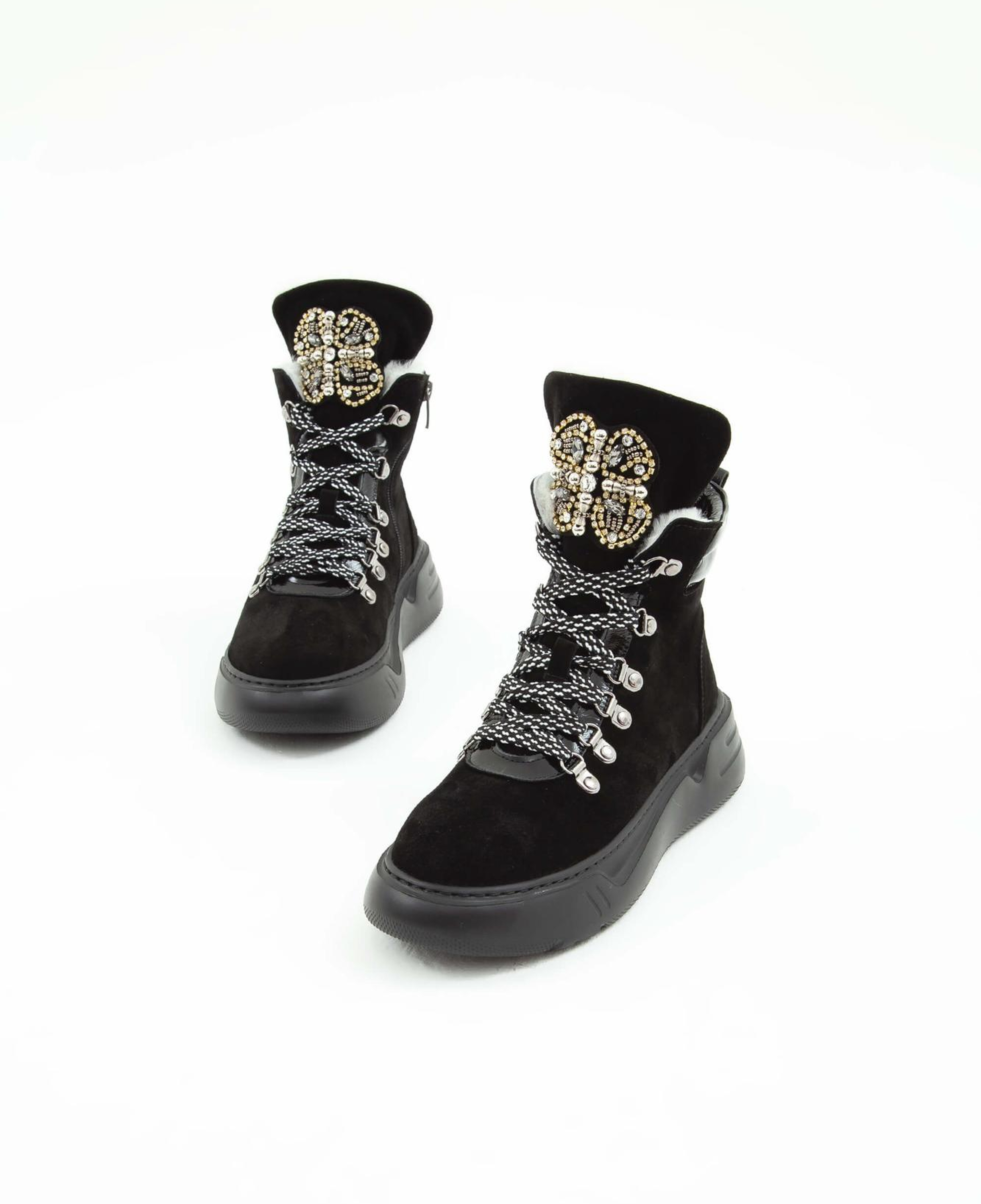 Tamer Tanca Kadın Hakiki Deri Siyah Süet Casual Bot