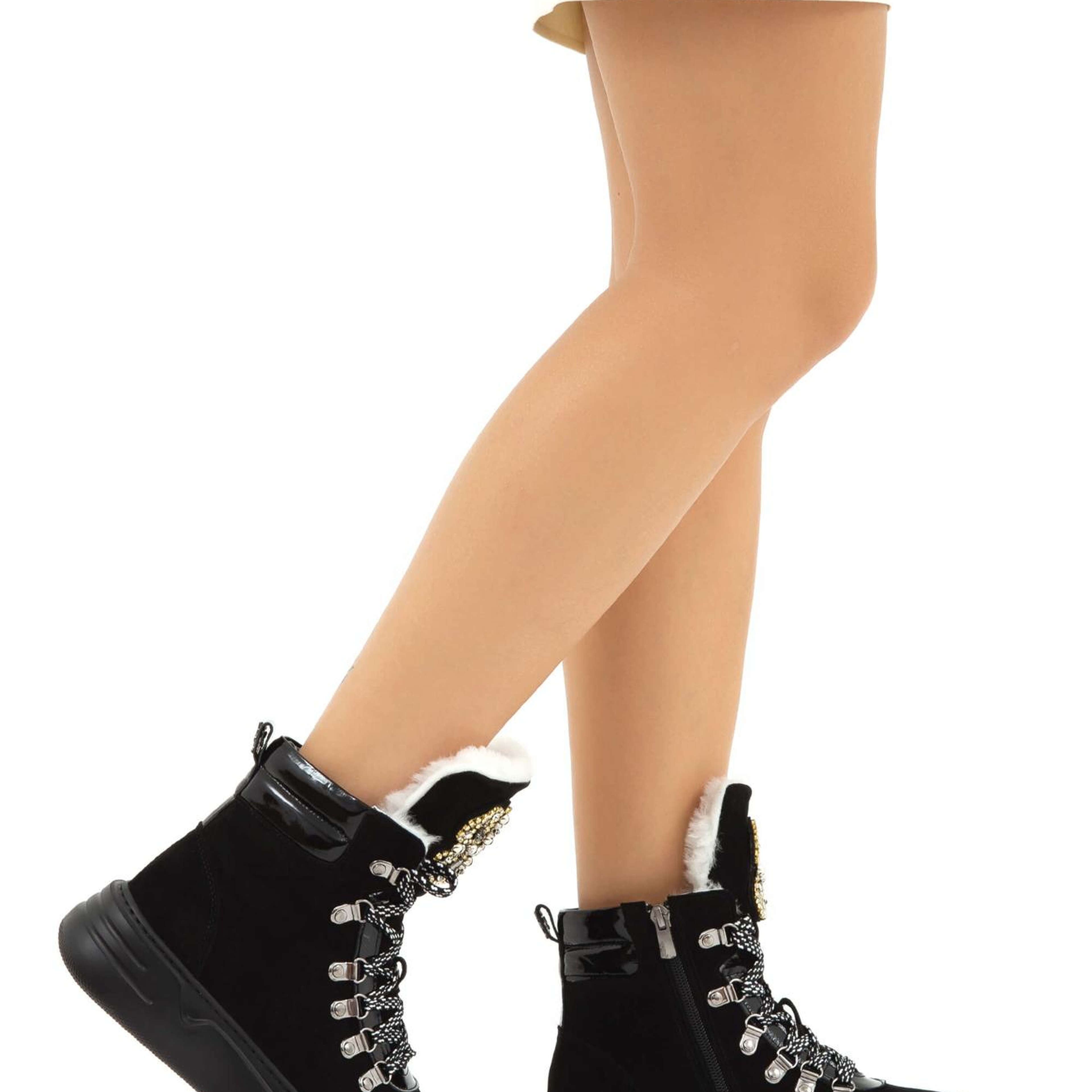 Tamer Tanca Kadın Hakiki Deri Siyah Süet Casual Bot