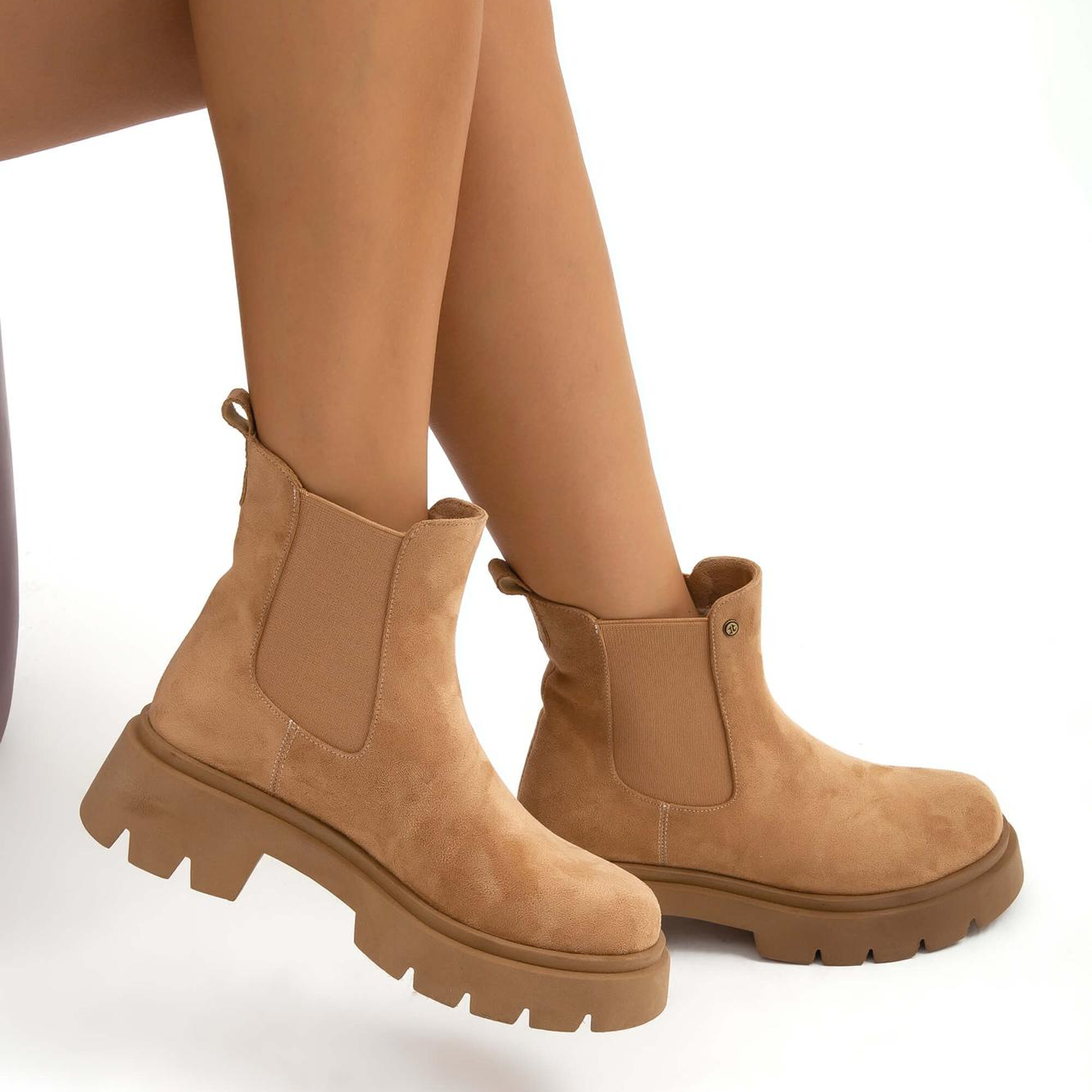 Tamer Tanca Kadın Vegan Tarçın Süet Casual Bot