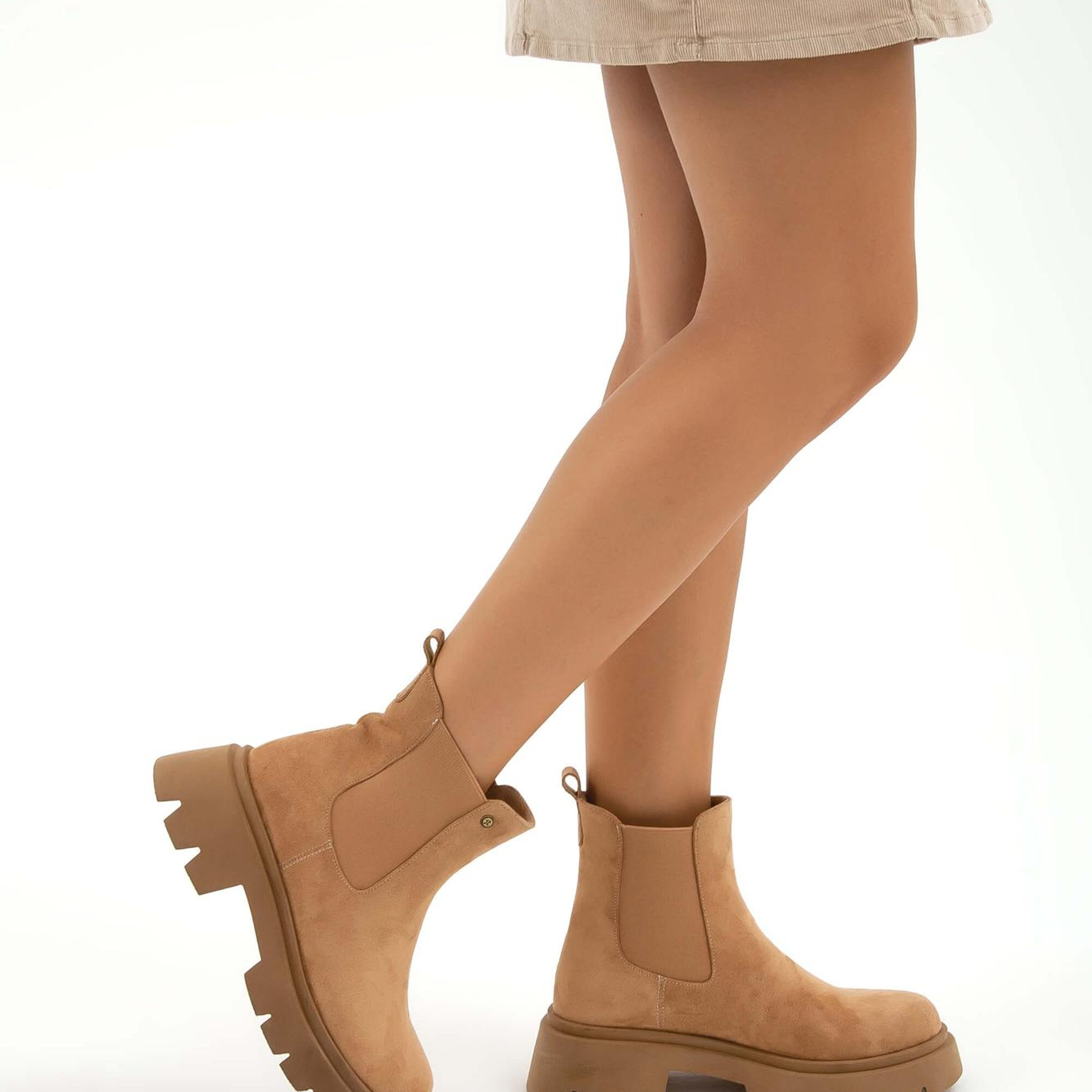 Tamer Tanca Kadın Vegan Tarçın Süet Casual Bot