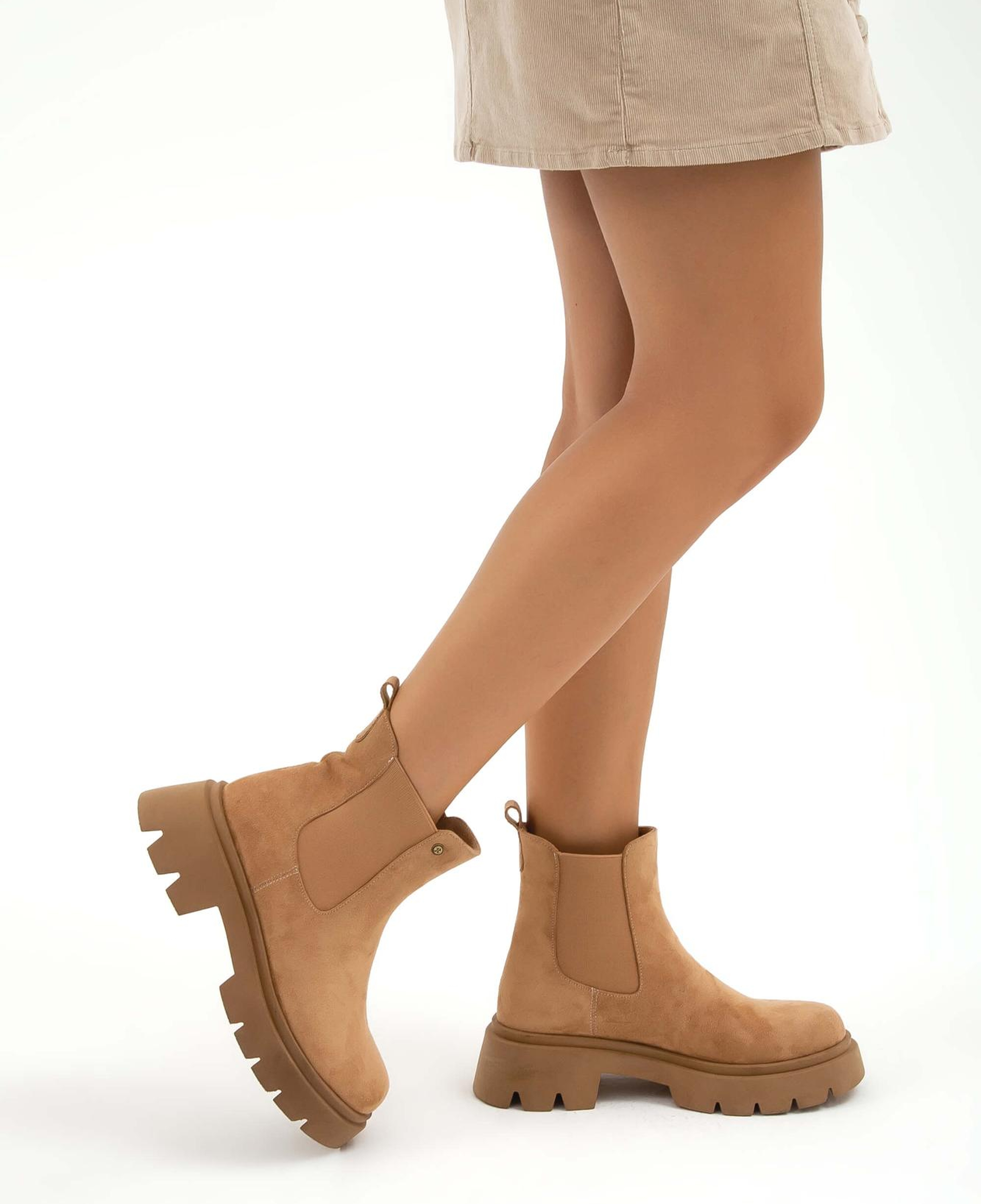 Tamer Tanca Kadın Vegan Tarçın Süet Casual Bot