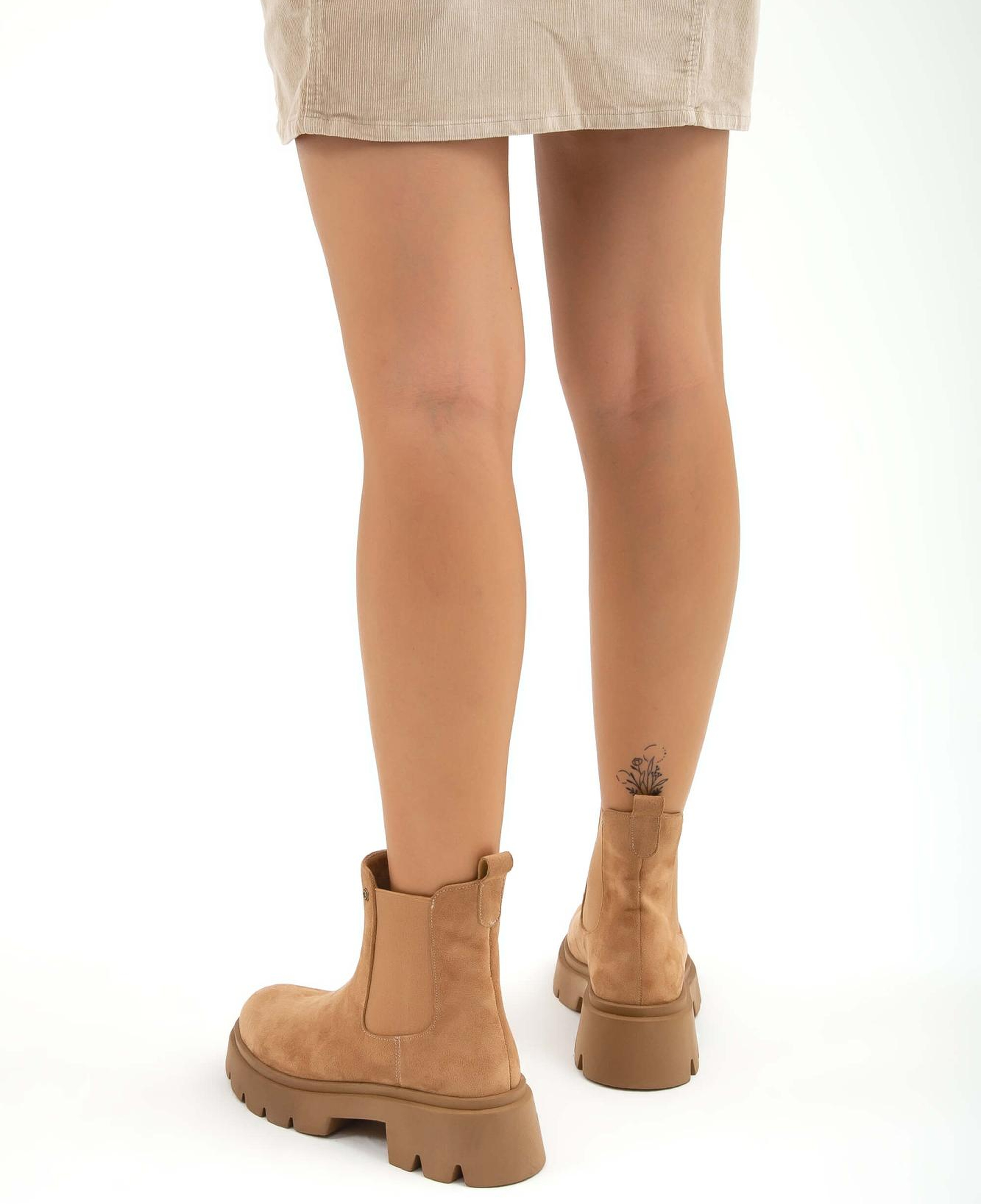 Tamer Tanca Kadın Vegan Tarçın Süet Casual Bot