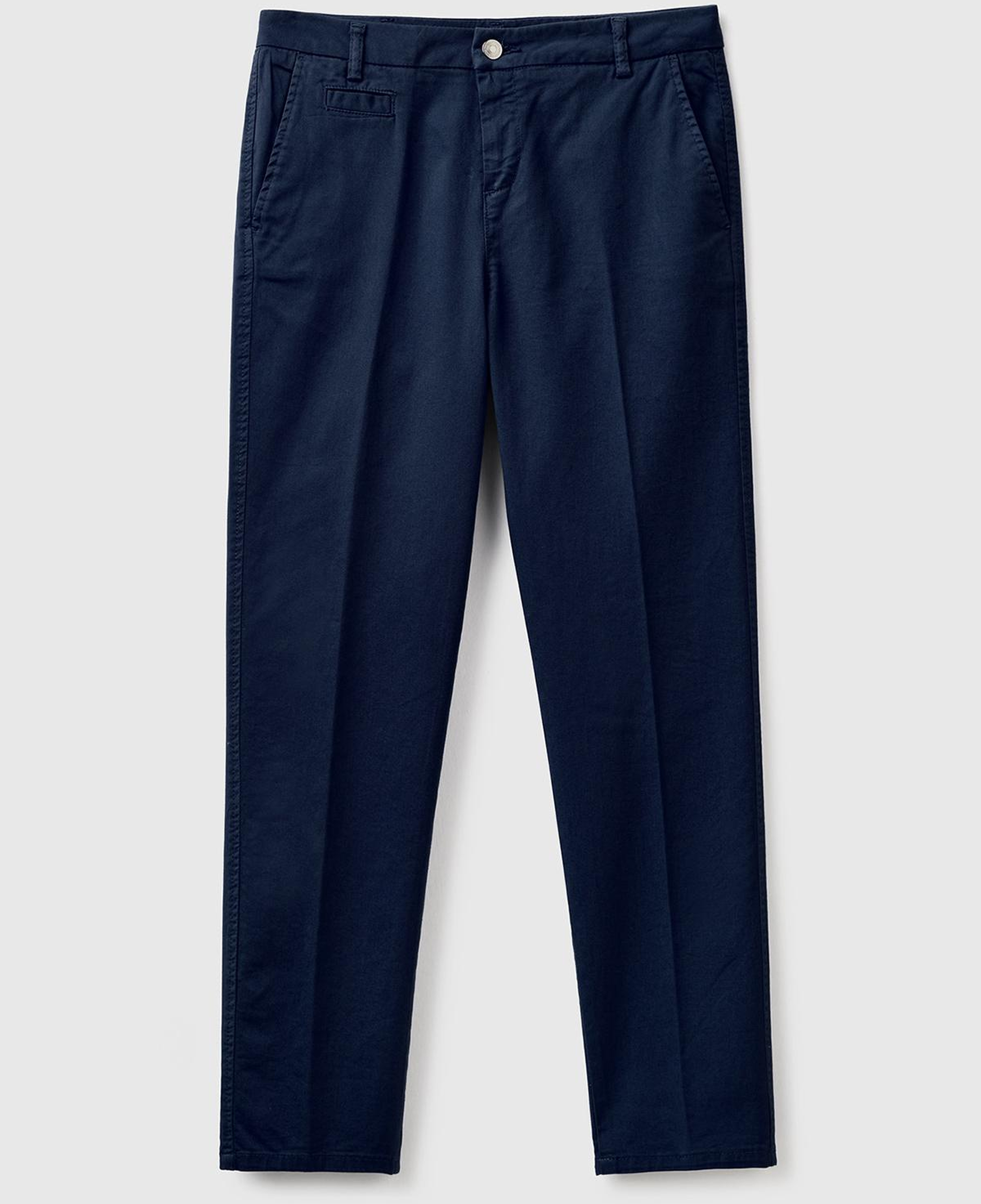 Kadın Lacivert Elastanlı Basic Chino Pantolon