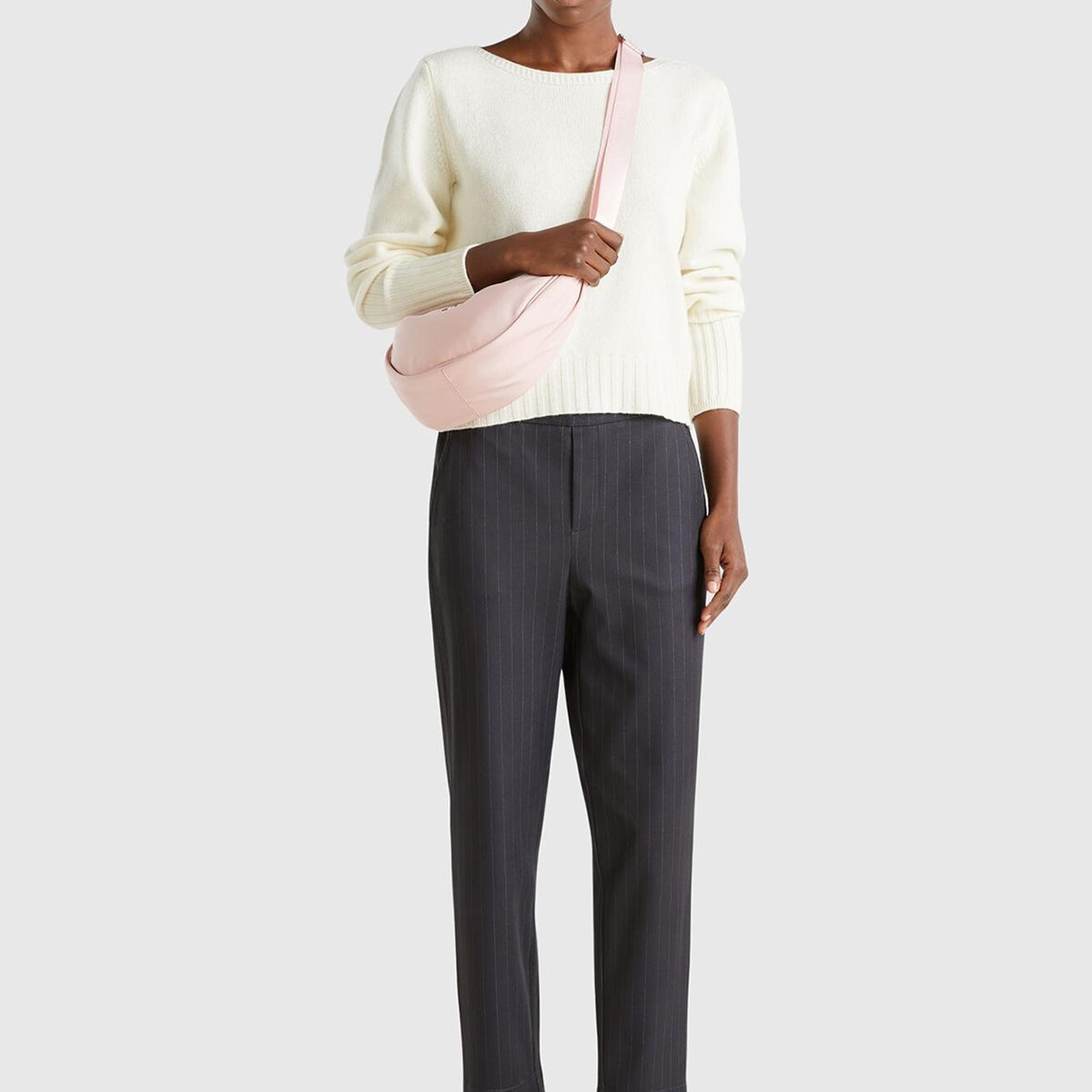 Kadın Siyah Viskoz Karışımlı Tamamı Desenli Beli Lastikli Pantolon