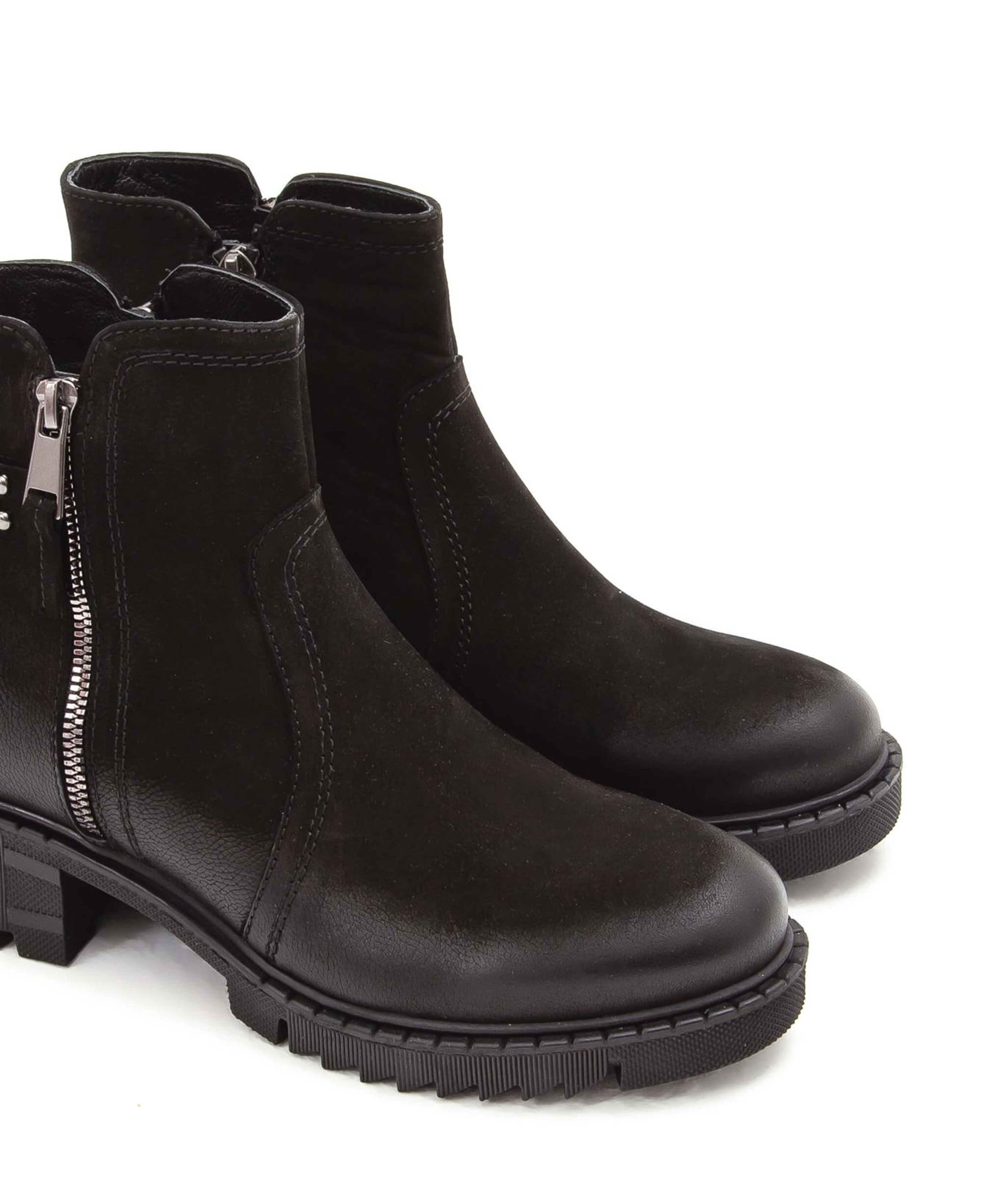 Tamer Tanca Kadın Hakiki Deri Siyah Nubuk Günlük Bot