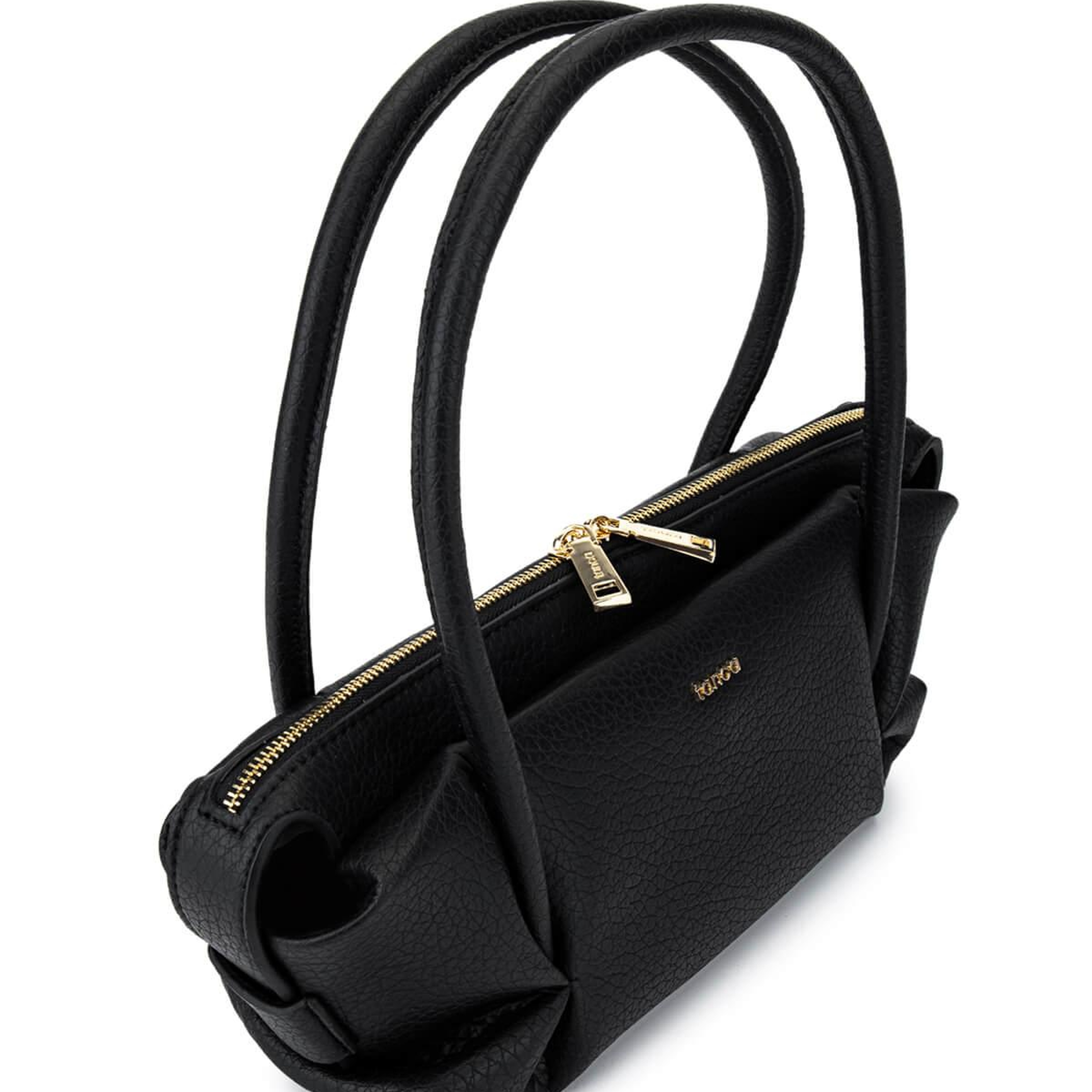 Tamer Tanca Kadın Suni Deri Siyah Floter Kol Çantası