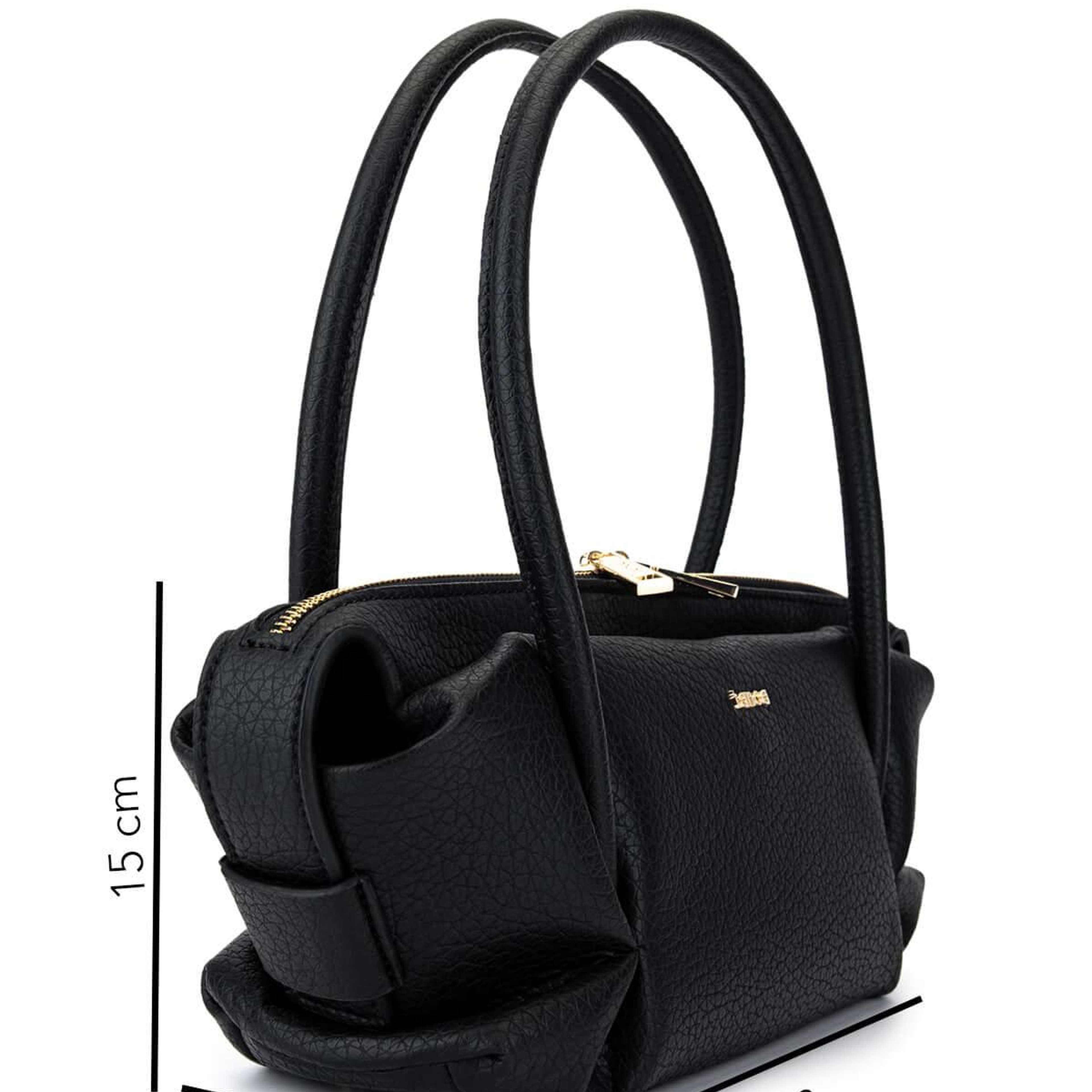 Tamer Tanca Kadın Suni Deri Siyah Floter Kol Çantası