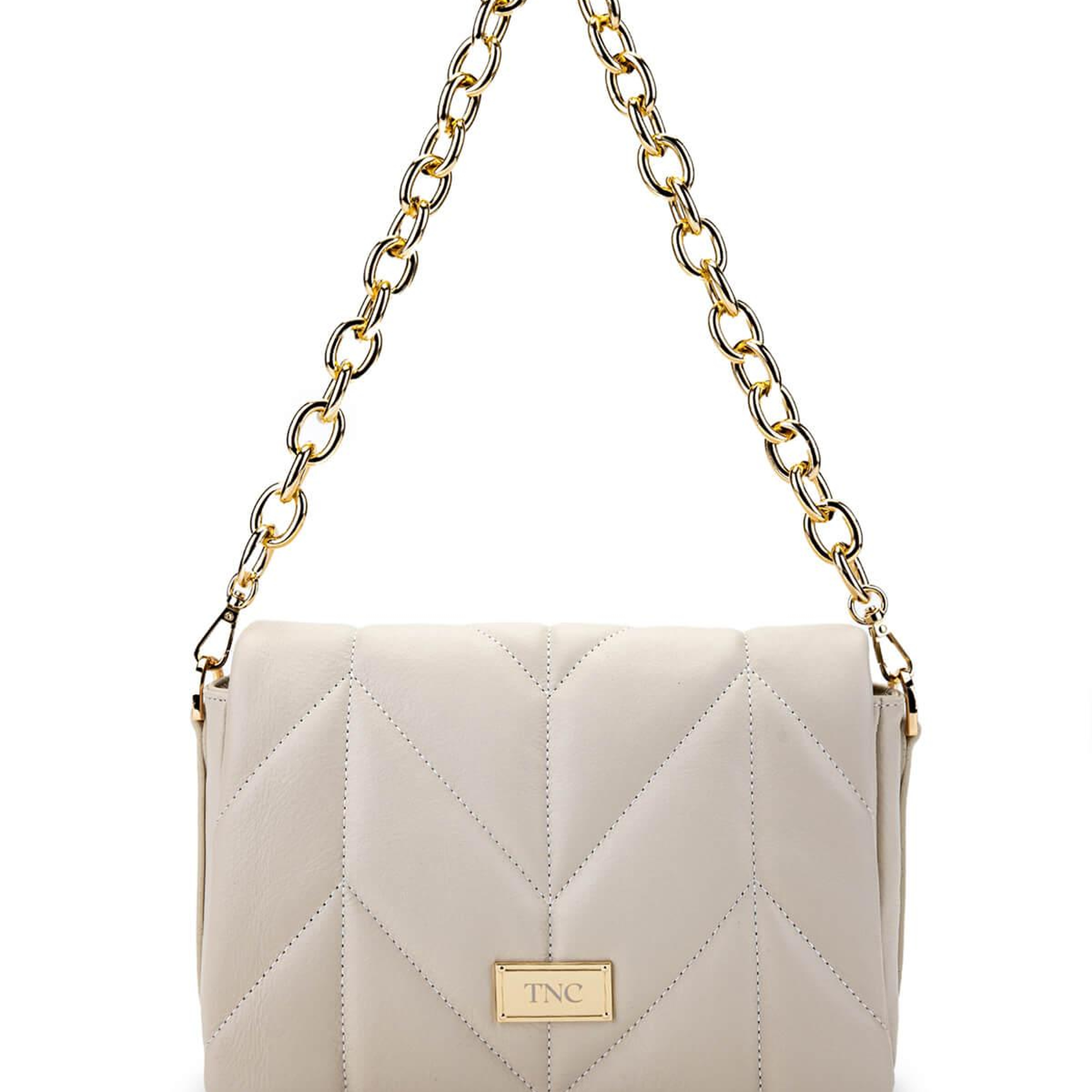 Tamer Tanca Kadın Hakiki Deri Bej Omuz Çanta