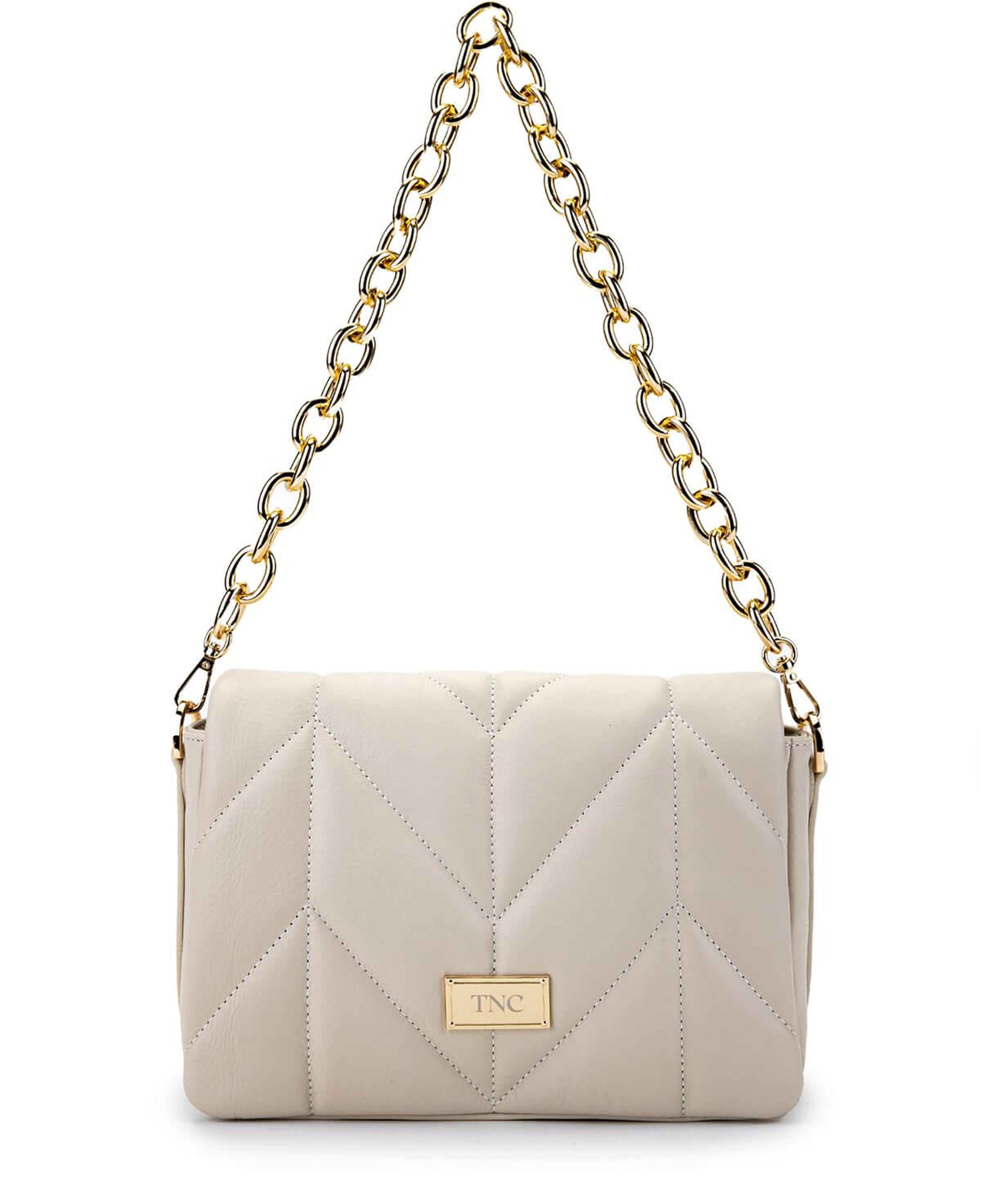 Tamer Tanca Kadın Hakiki Deri Bej Omuz Çanta