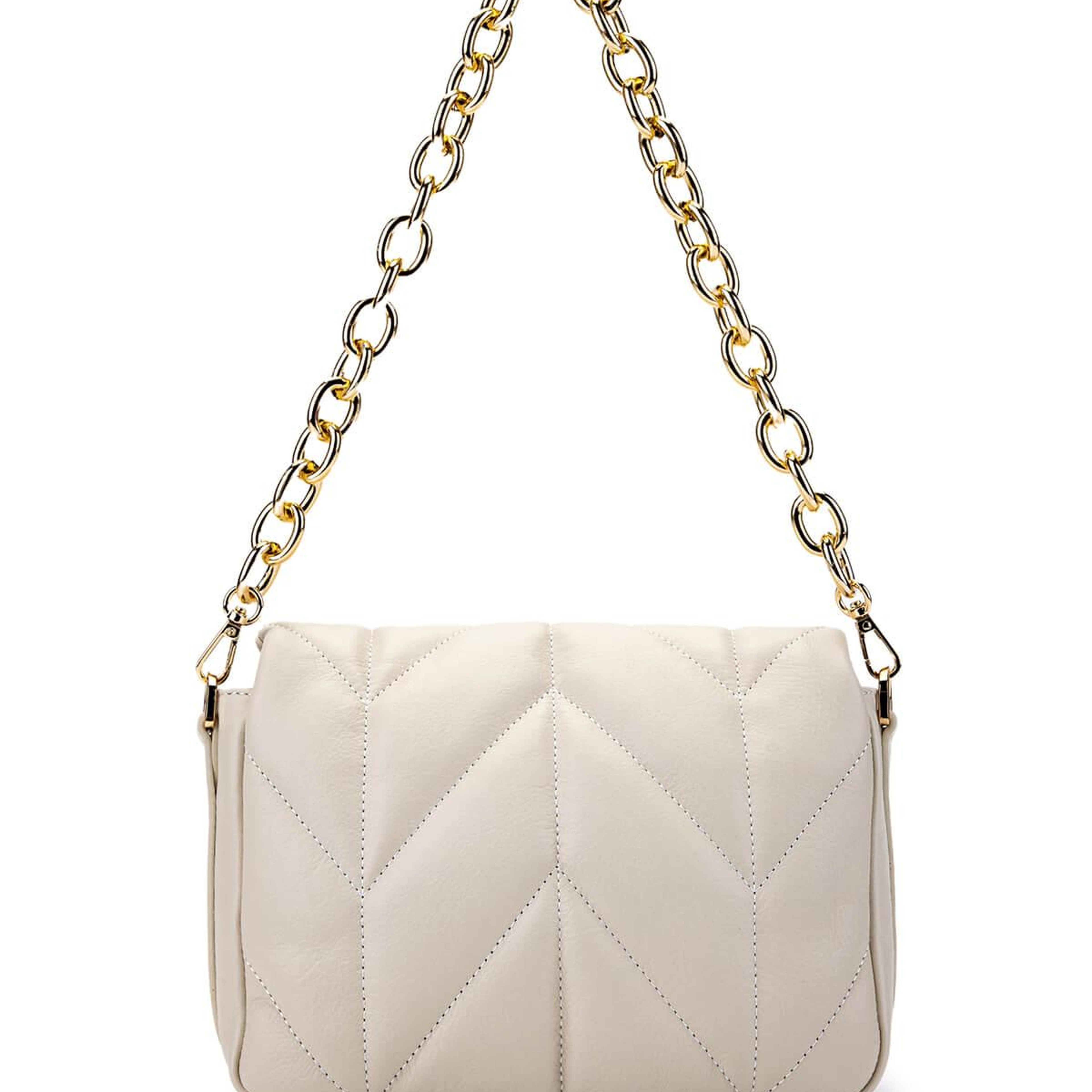 Tamer Tanca Kadın Hakiki Deri Bej Omuz Çanta