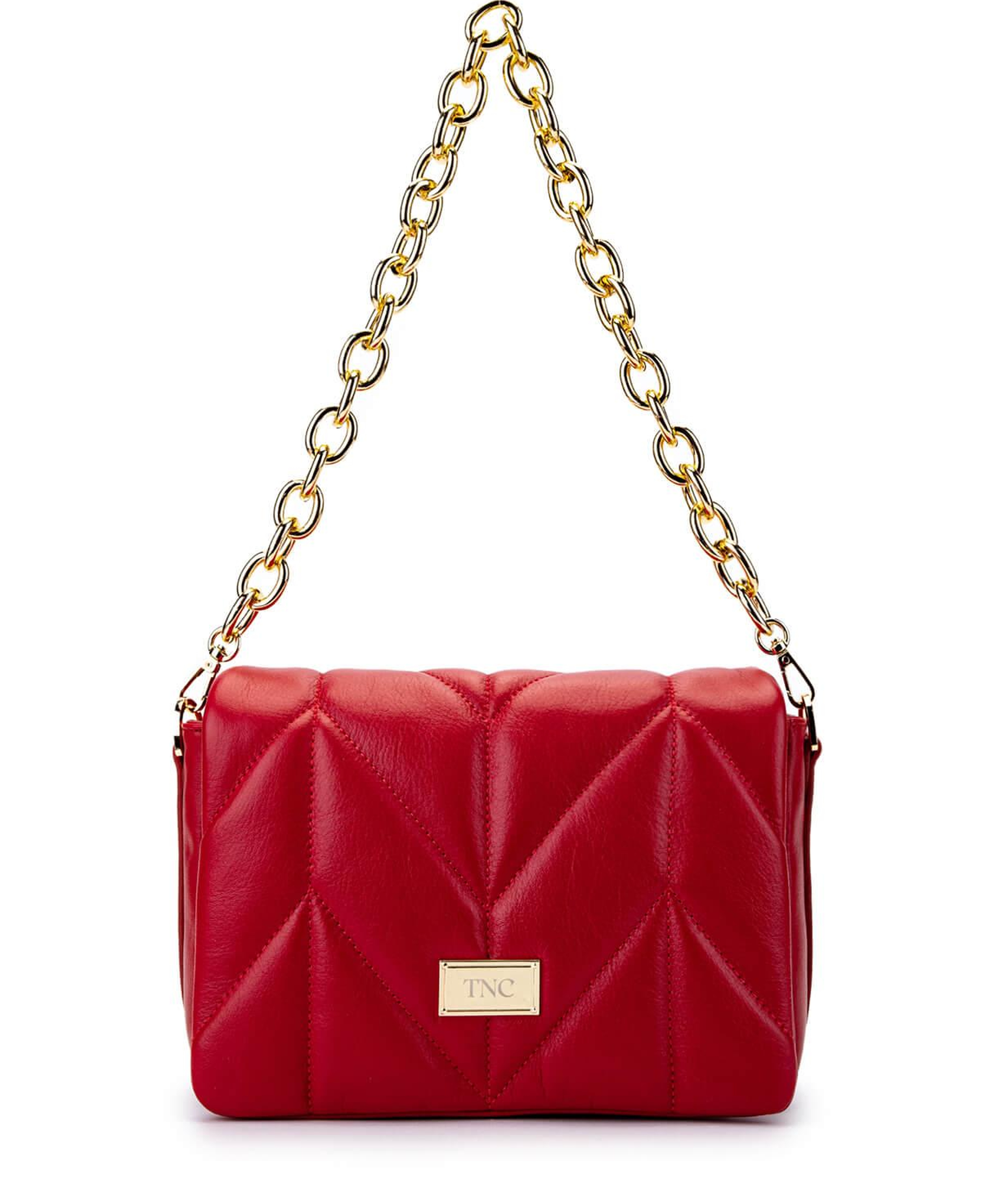 Tamer Tanca Kadın Hakiki Deri Kırmızı Omuz Çanta