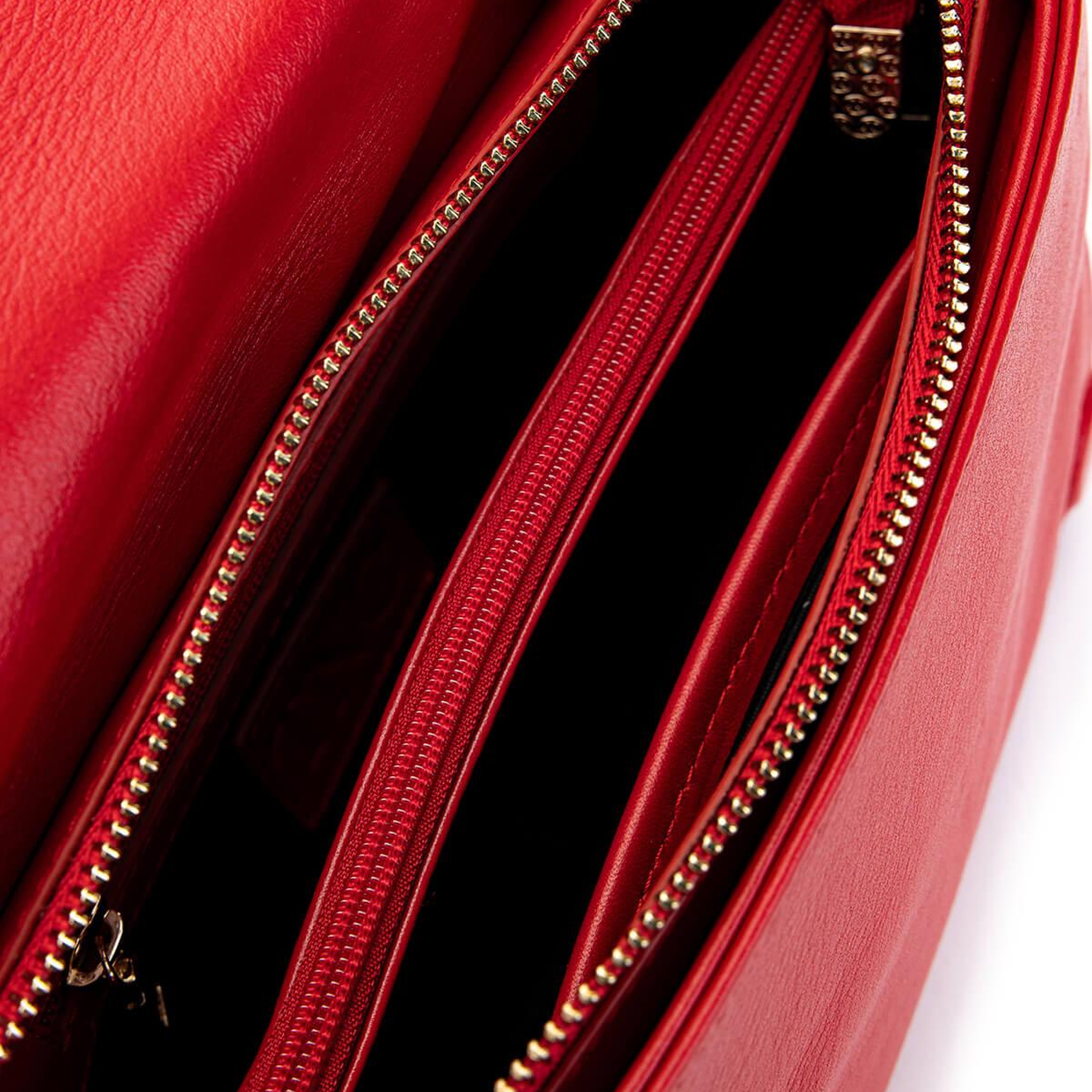 Tamer Tanca Kadın Hakiki Deri Kırmızı Omuz Çanta