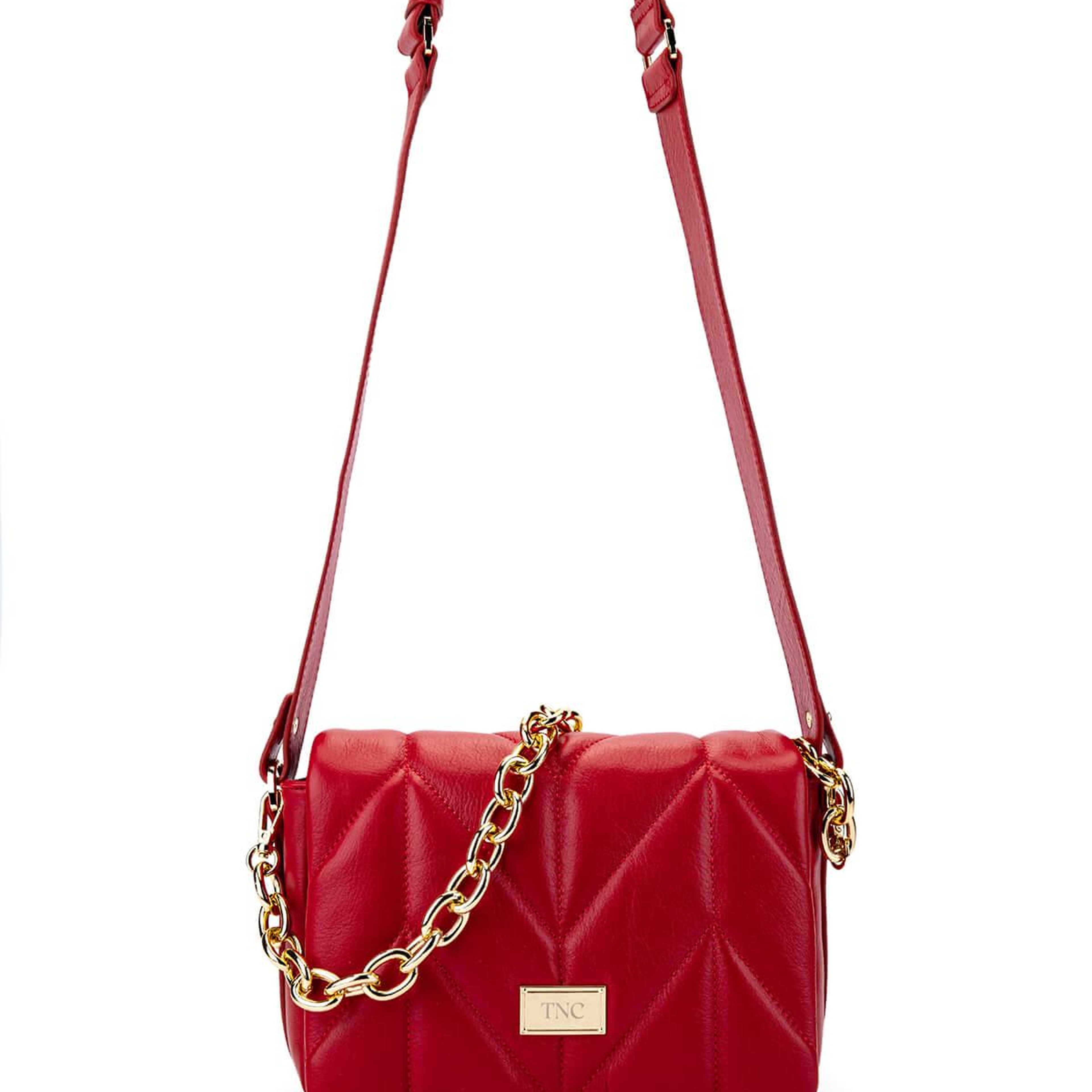 Tamer Tanca Kadın Hakiki Deri Kırmızı Omuz Çanta
