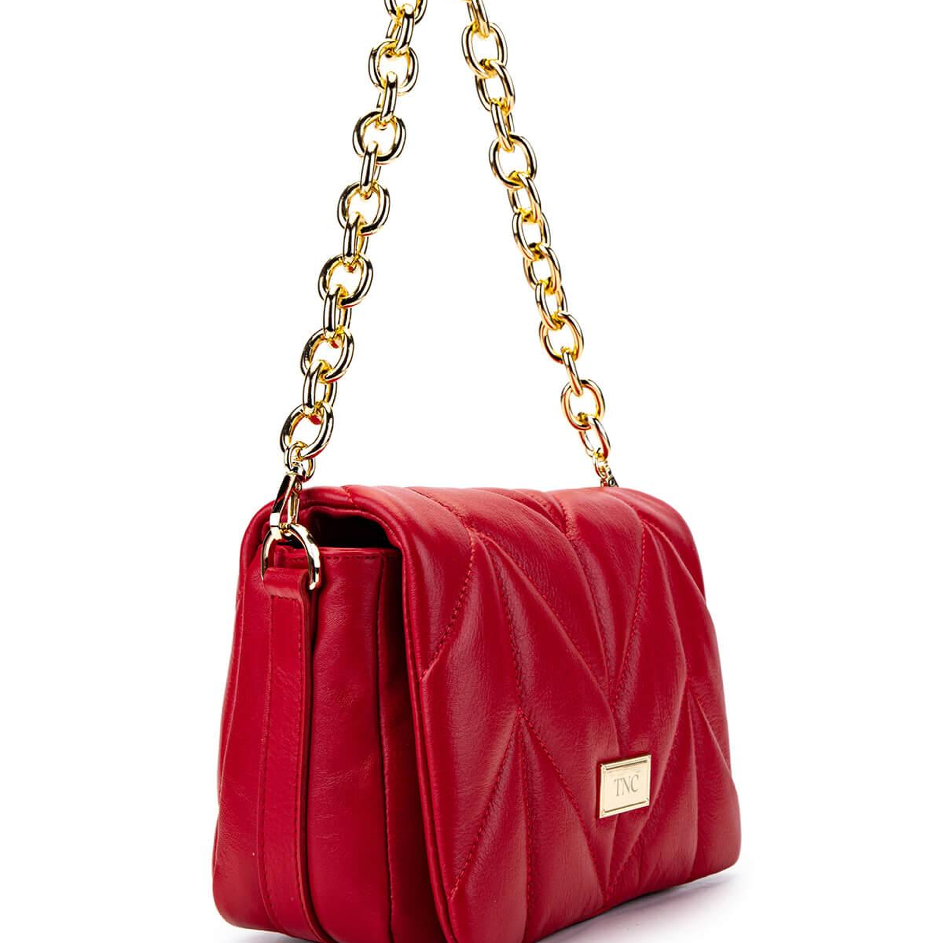 Tamer Tanca Kadın Hakiki Deri Kırmızı Omuz Çanta